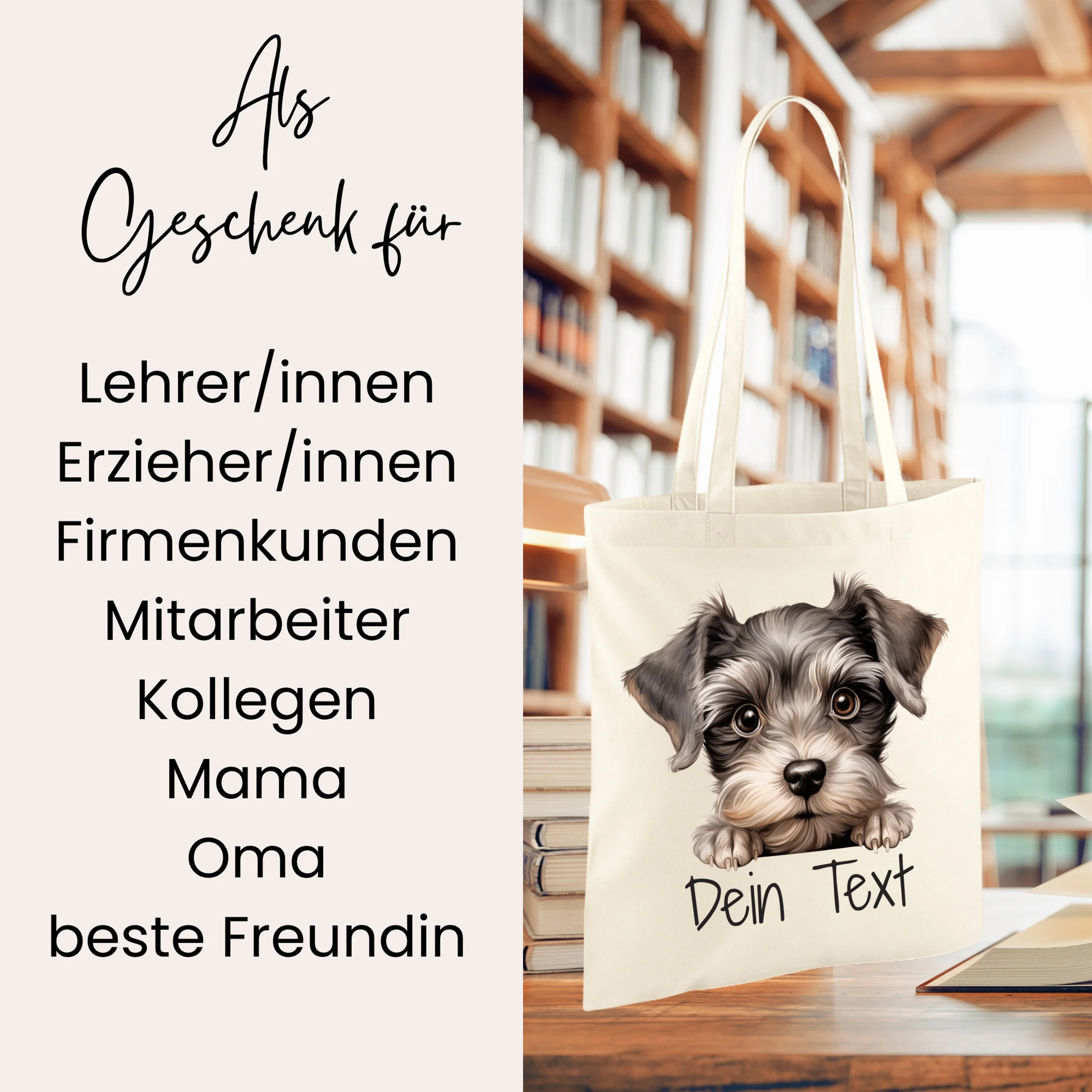 Tasche Hundewelpe Miniature Schnauzer - Image 2