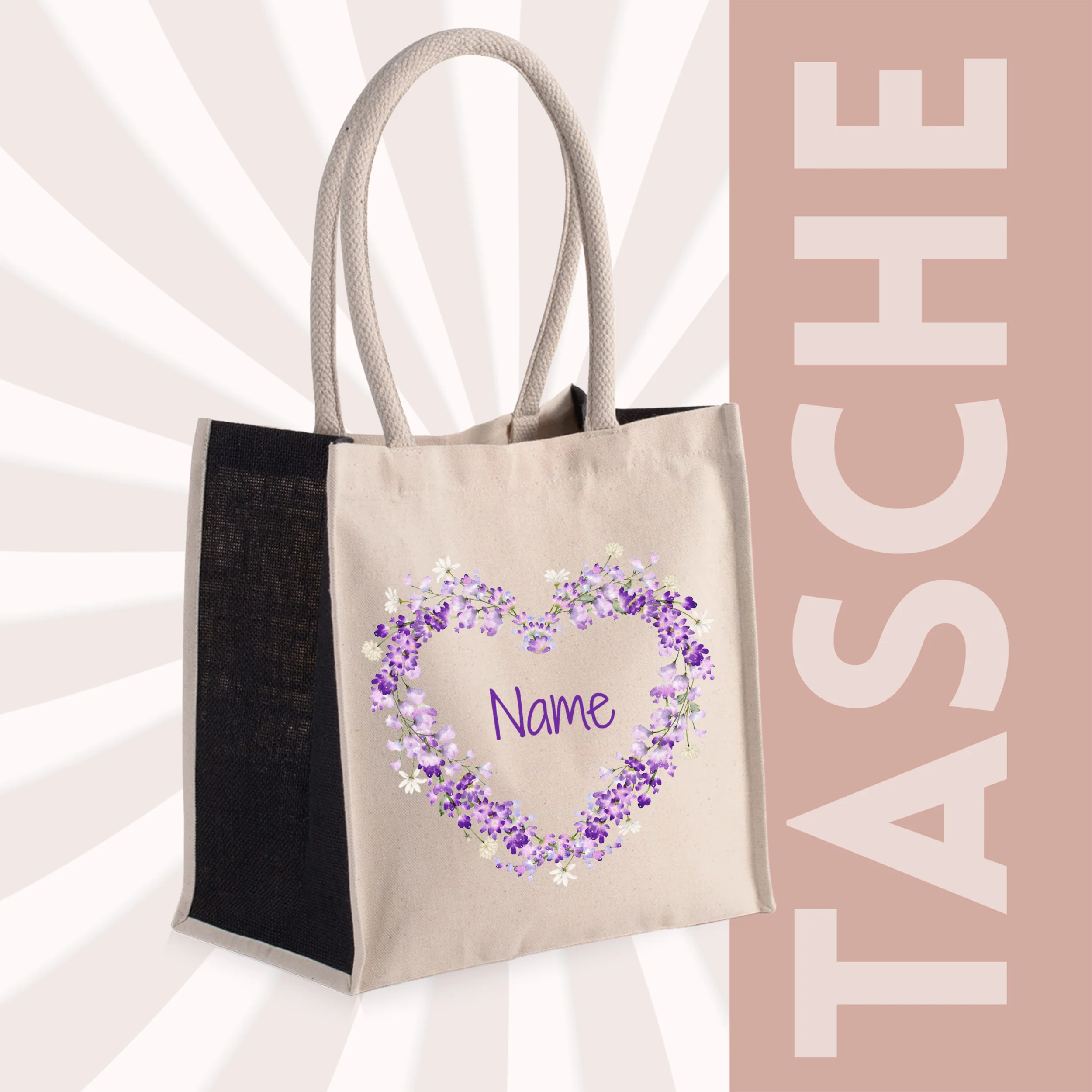 Tasche mit Blumendesign - Image 3