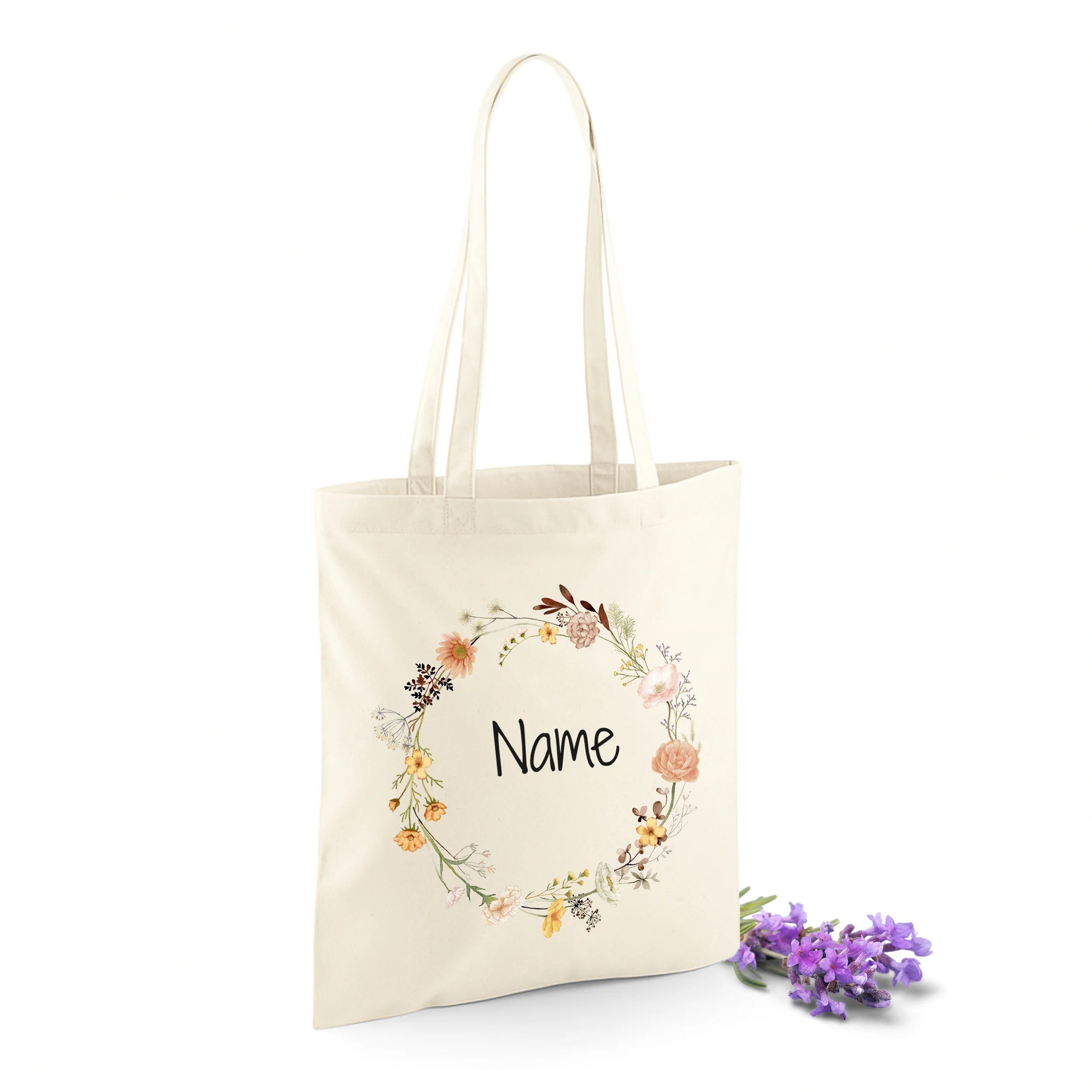 Tasche mit Blumenkranz - Ein persönlicher Begleiter für jeden Tag
