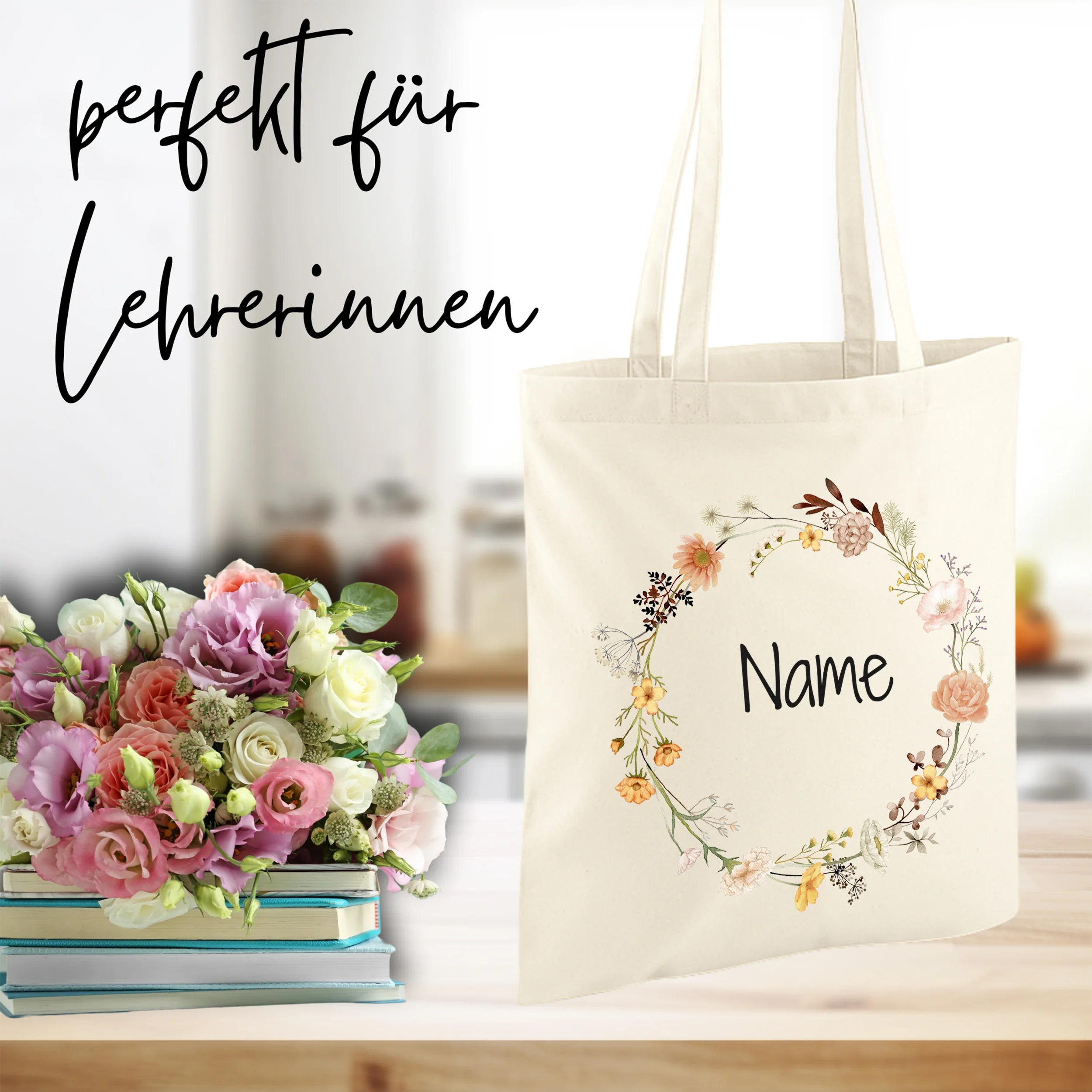 Tasche mit Blumenkranz - Ein persönlicher Begleiter für jeden Tag - Image 3