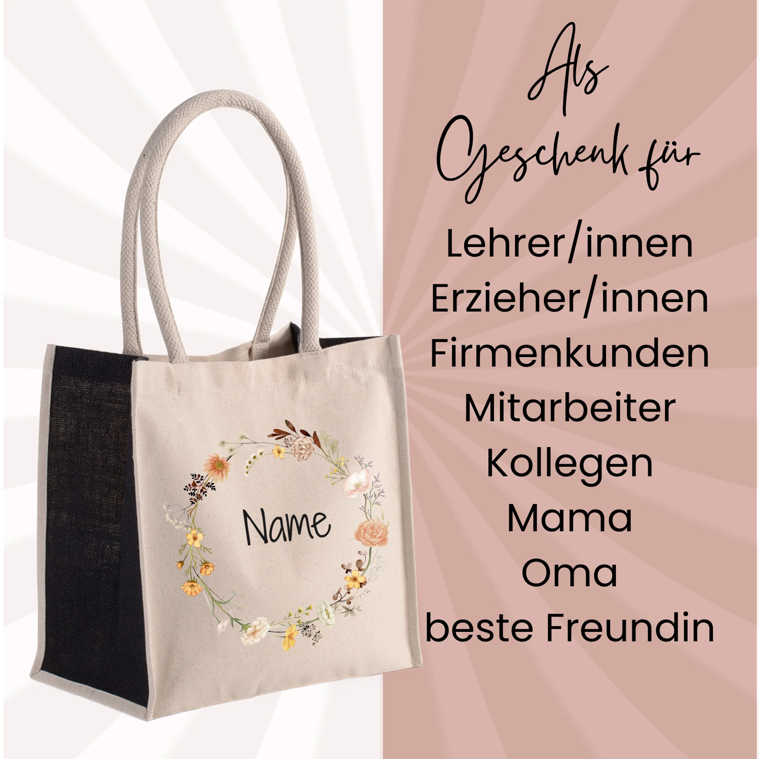 Tasche mit Blumenmotiv - Image 2