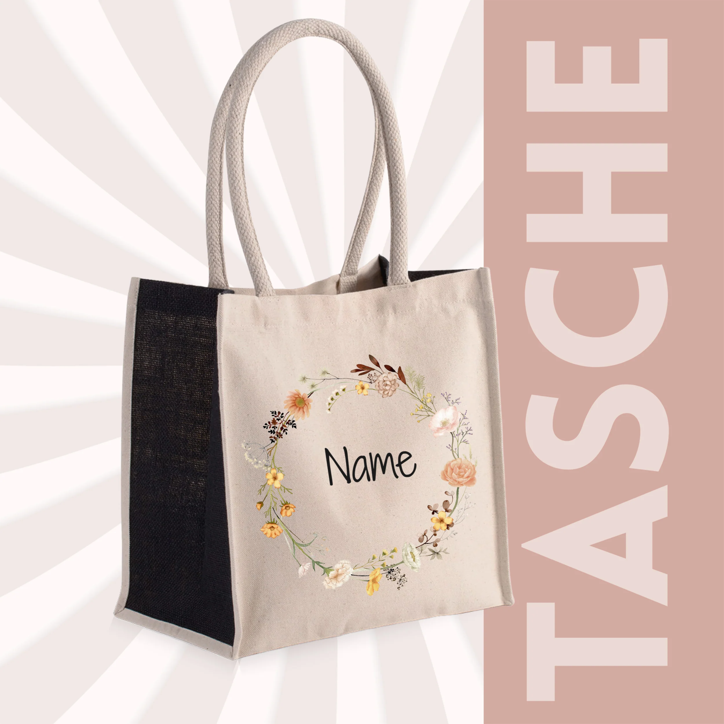 Tasche mit Blumenmotiv - Image 3