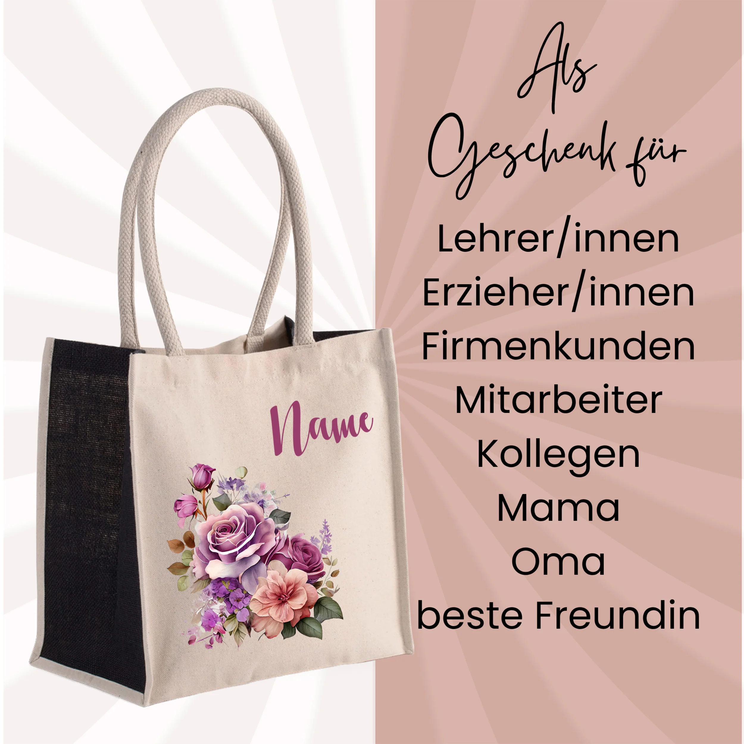 Tasche mit Blumenmotiv - Image 2