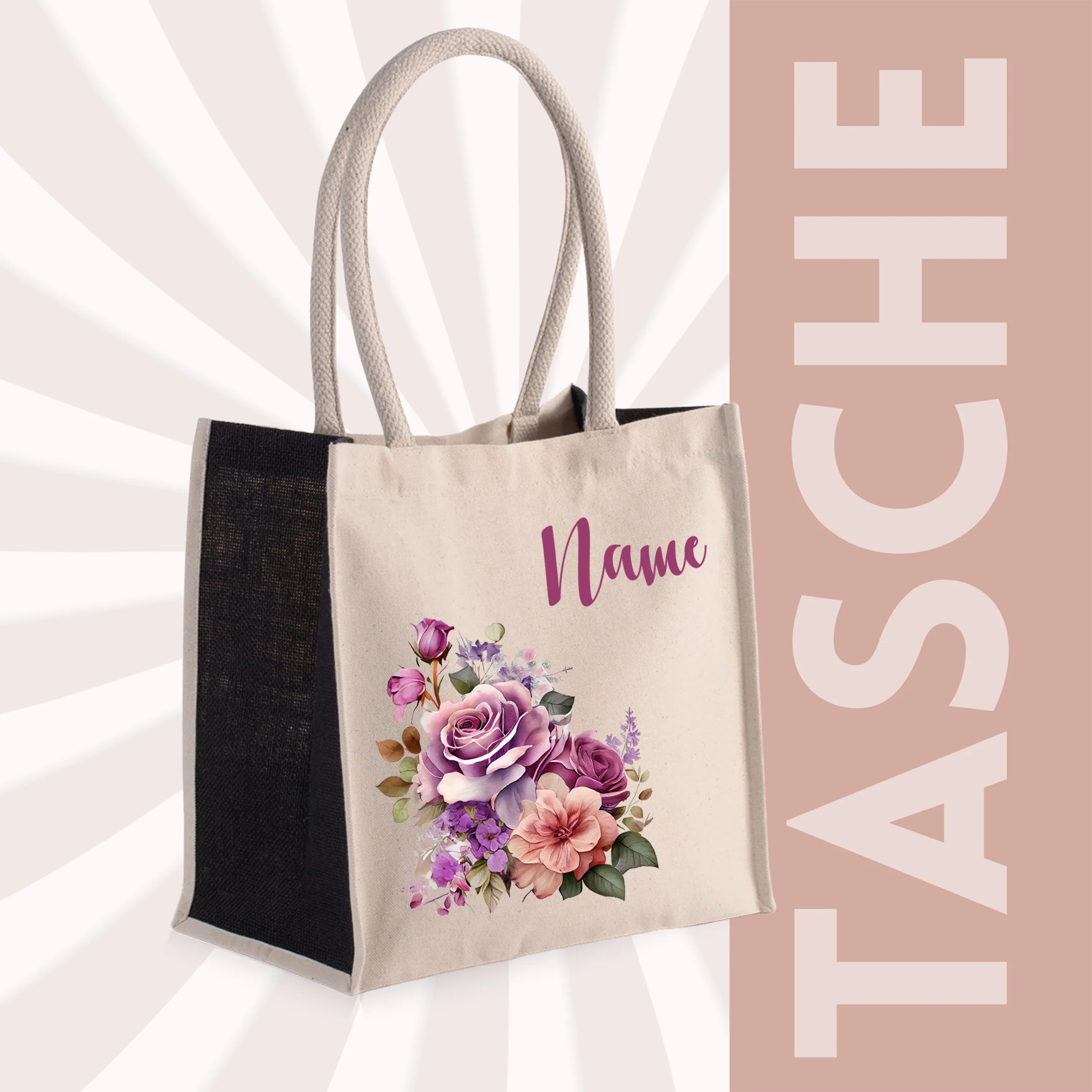 Tasche mit Blumenmotiv - Image 3