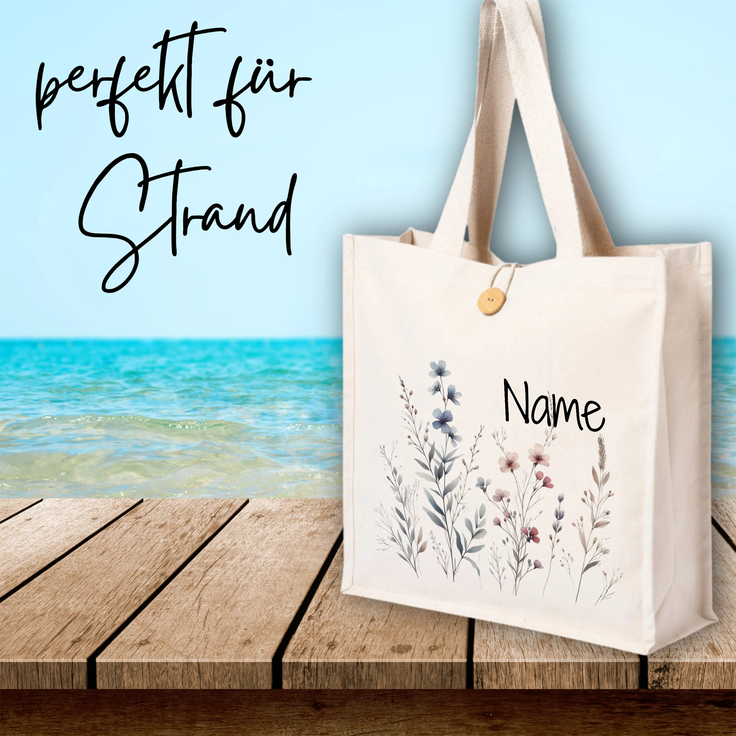 Tasche mit Blumenmotiv - Image 4