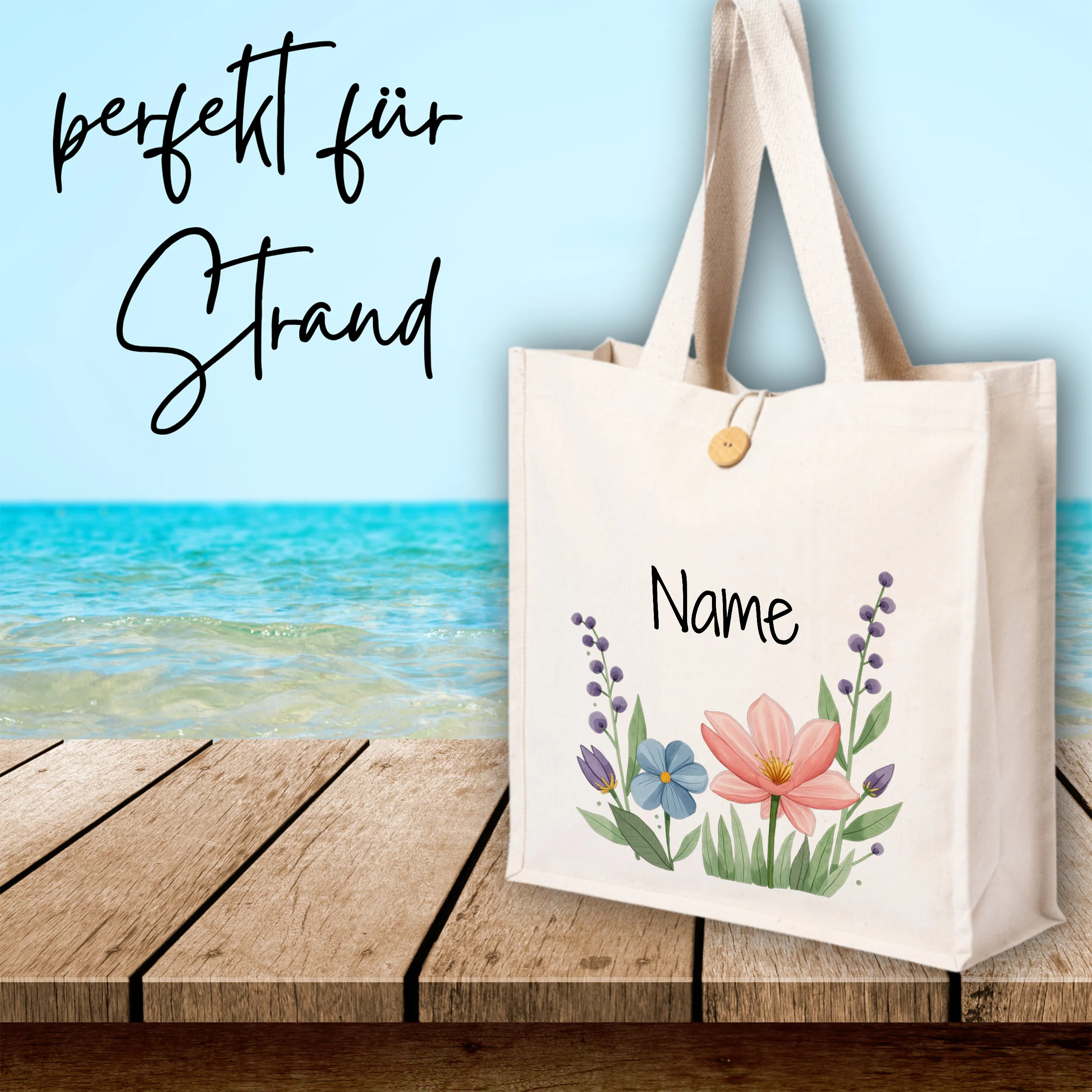 Tasche mit Blumenmotiven - Image 4