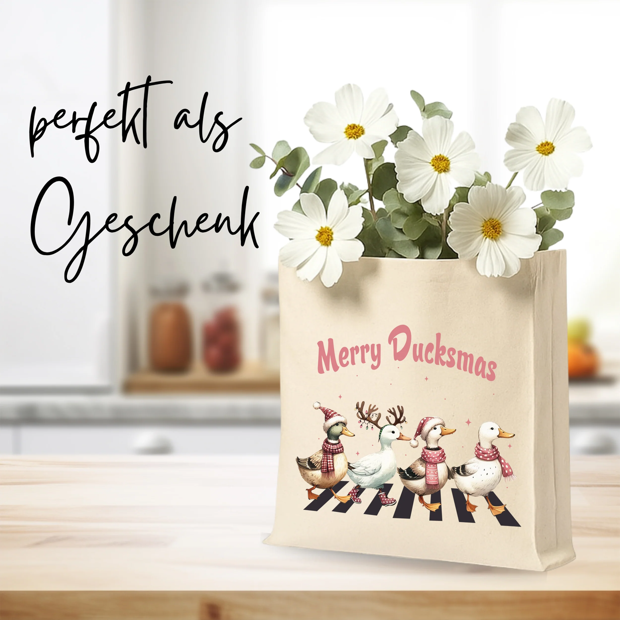 Tasche mit Enten-Motiv - Frohe Ducksmas für fröhliche Momente - Image 2