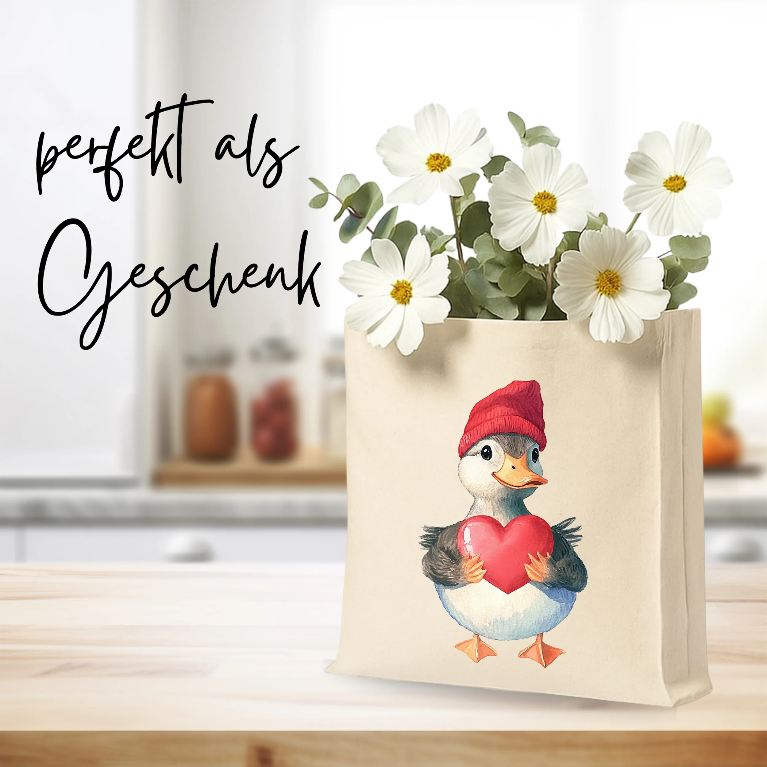 Tasche mit Entenmotiv - Für dein Herz in allen Farben - Image 2