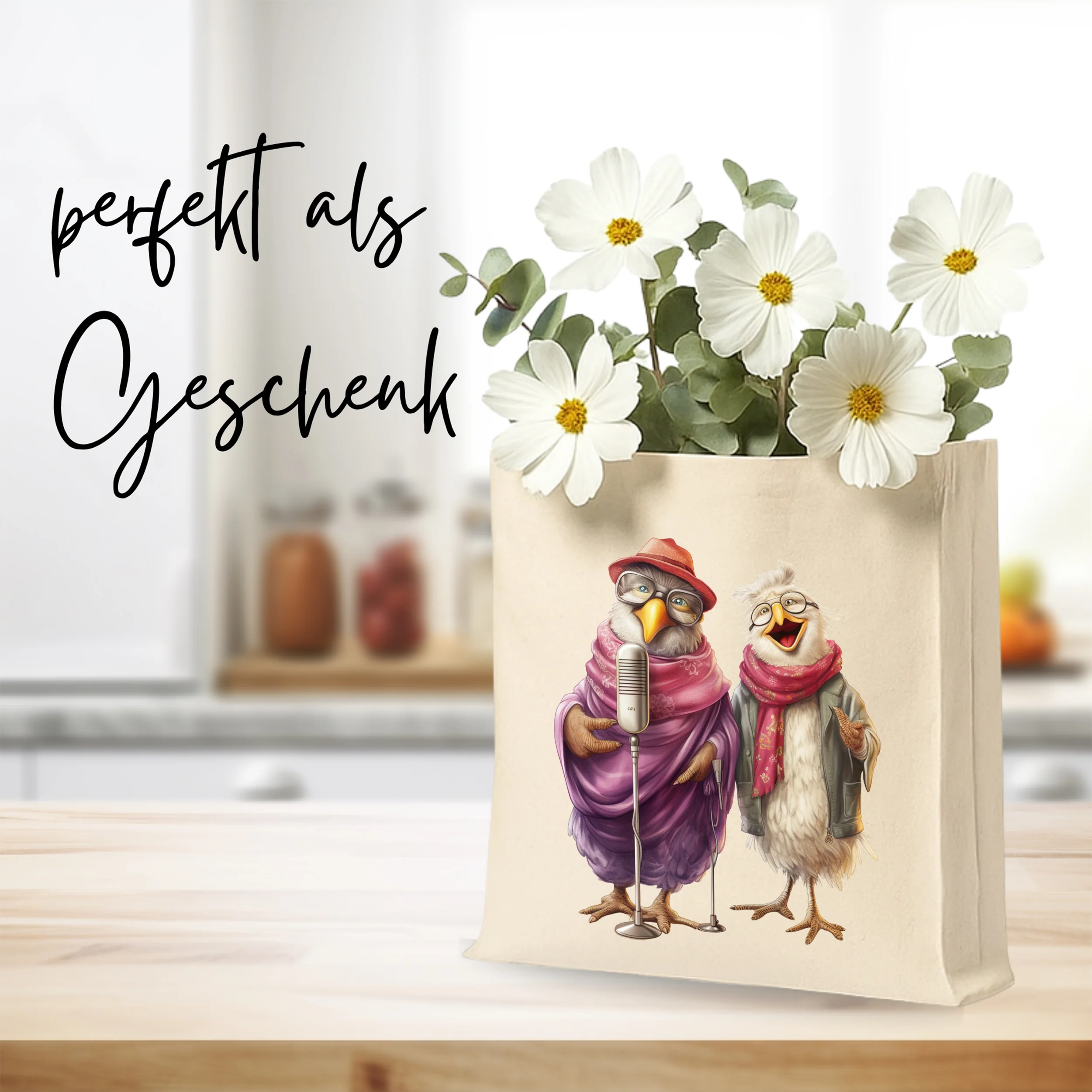 Tasche mit fröhlichen Vögeln - Für gute Laune im Alltag - Image 2