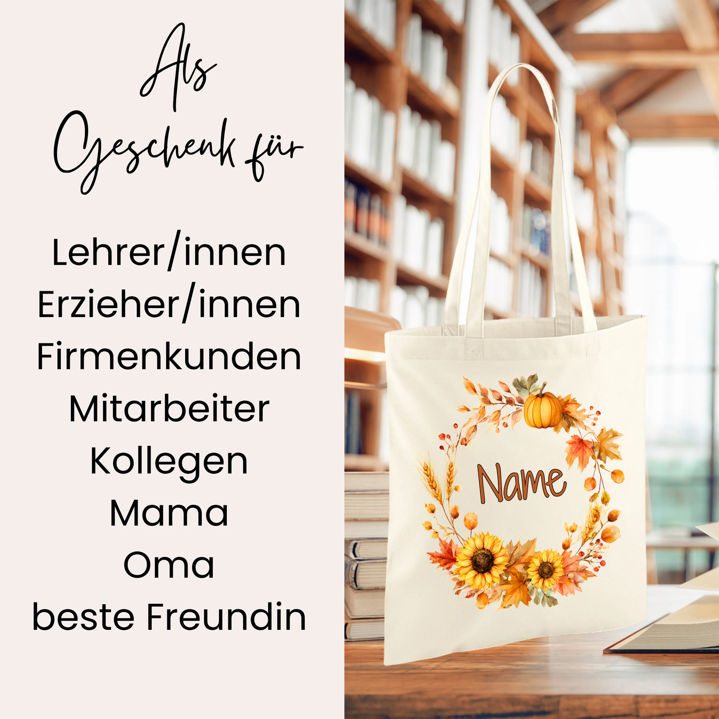 Tasche mit Herbstkranz - Deine persönliche Begleiterin - Image 2