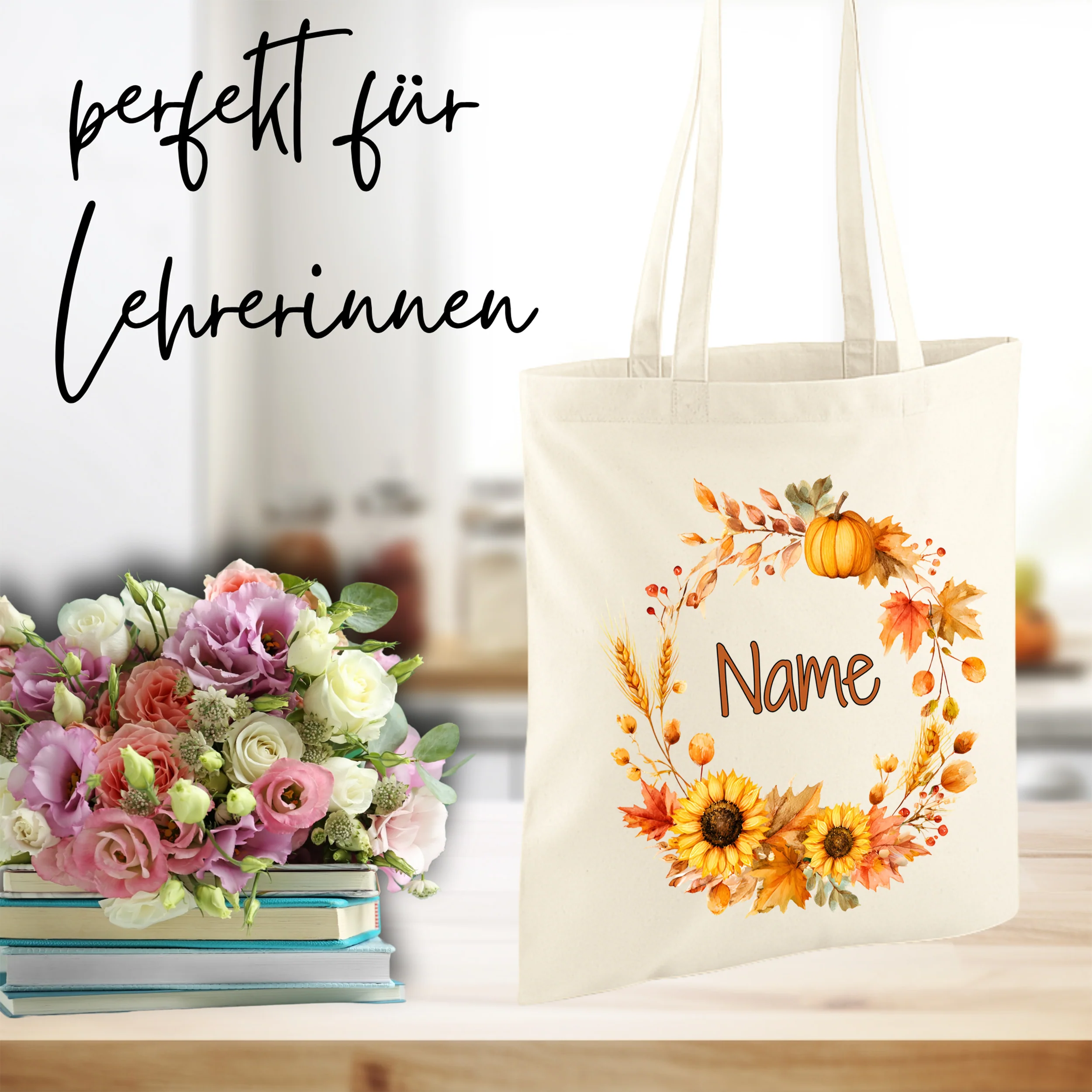 Tasche mit Herbstkranz - Deine persönliche Begleiterin - Image 3