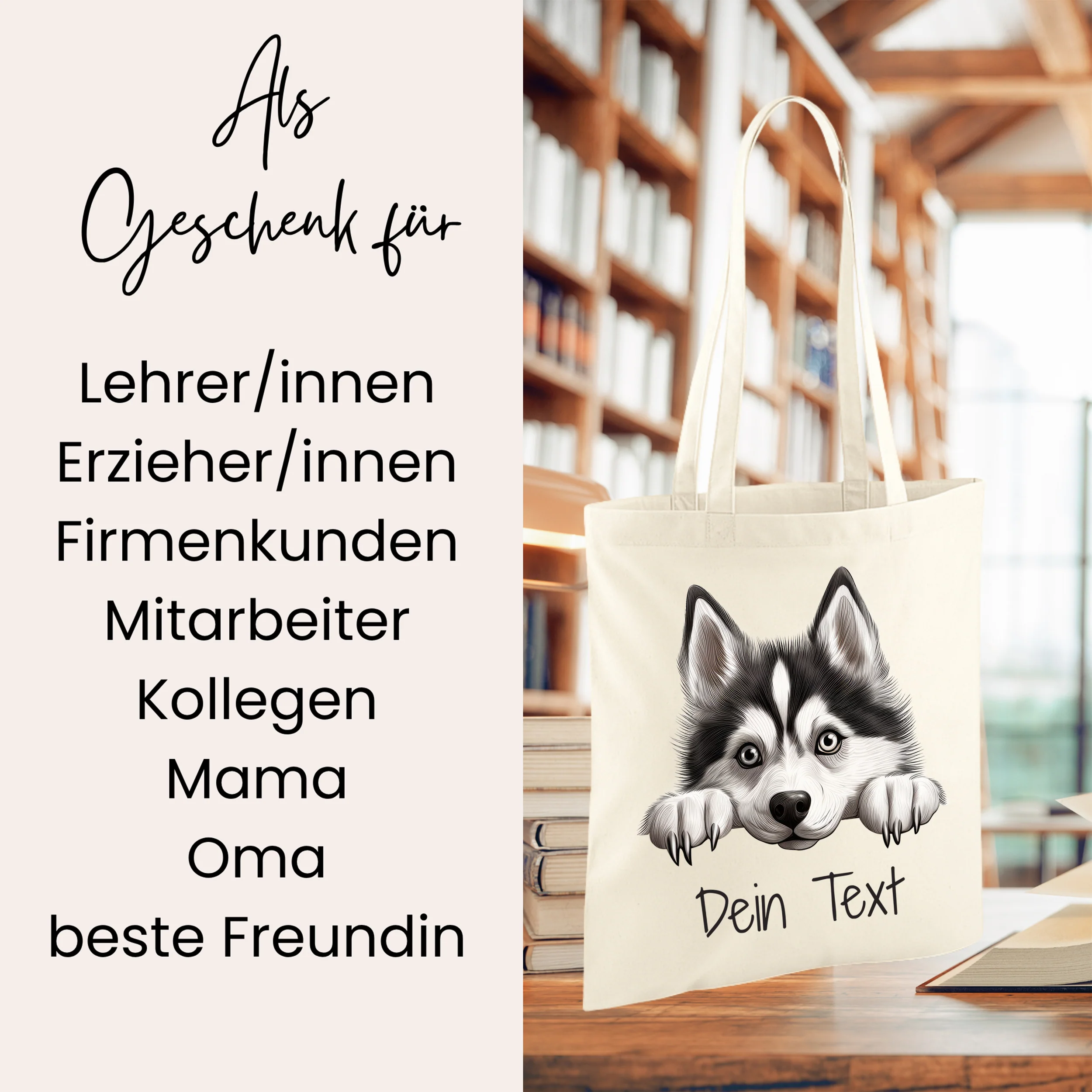 Tasche mit Hundemotiv Siberian Husky - Image 2