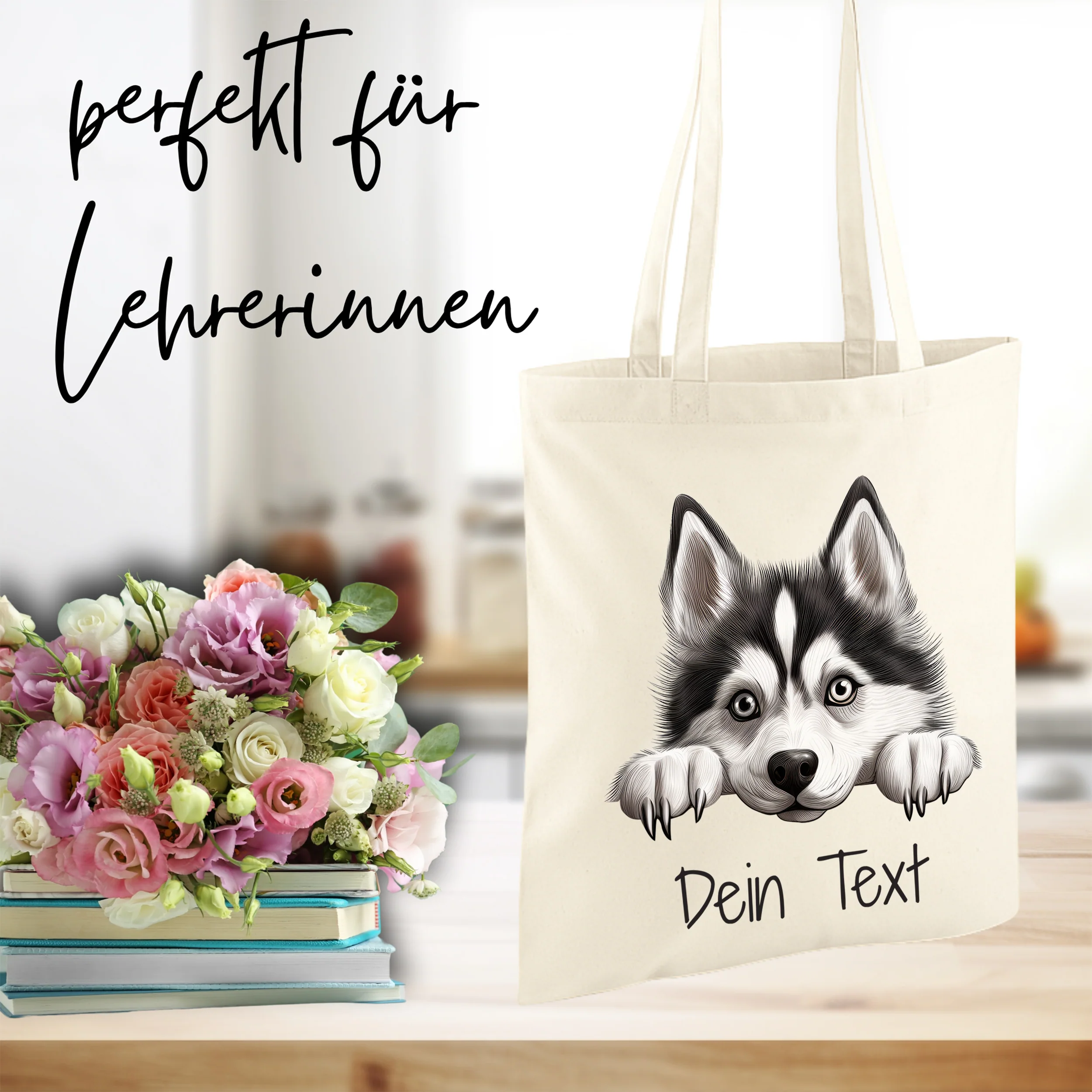 Tasche mit Hundemotiv Siberian Husky - Image 3