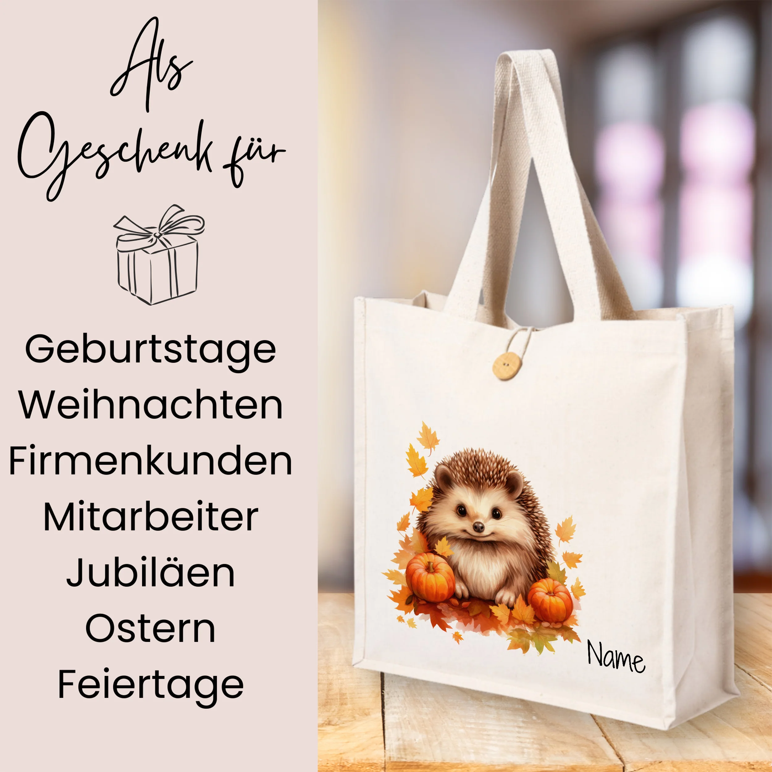 Tasche mit Igelmotiv - Image 3