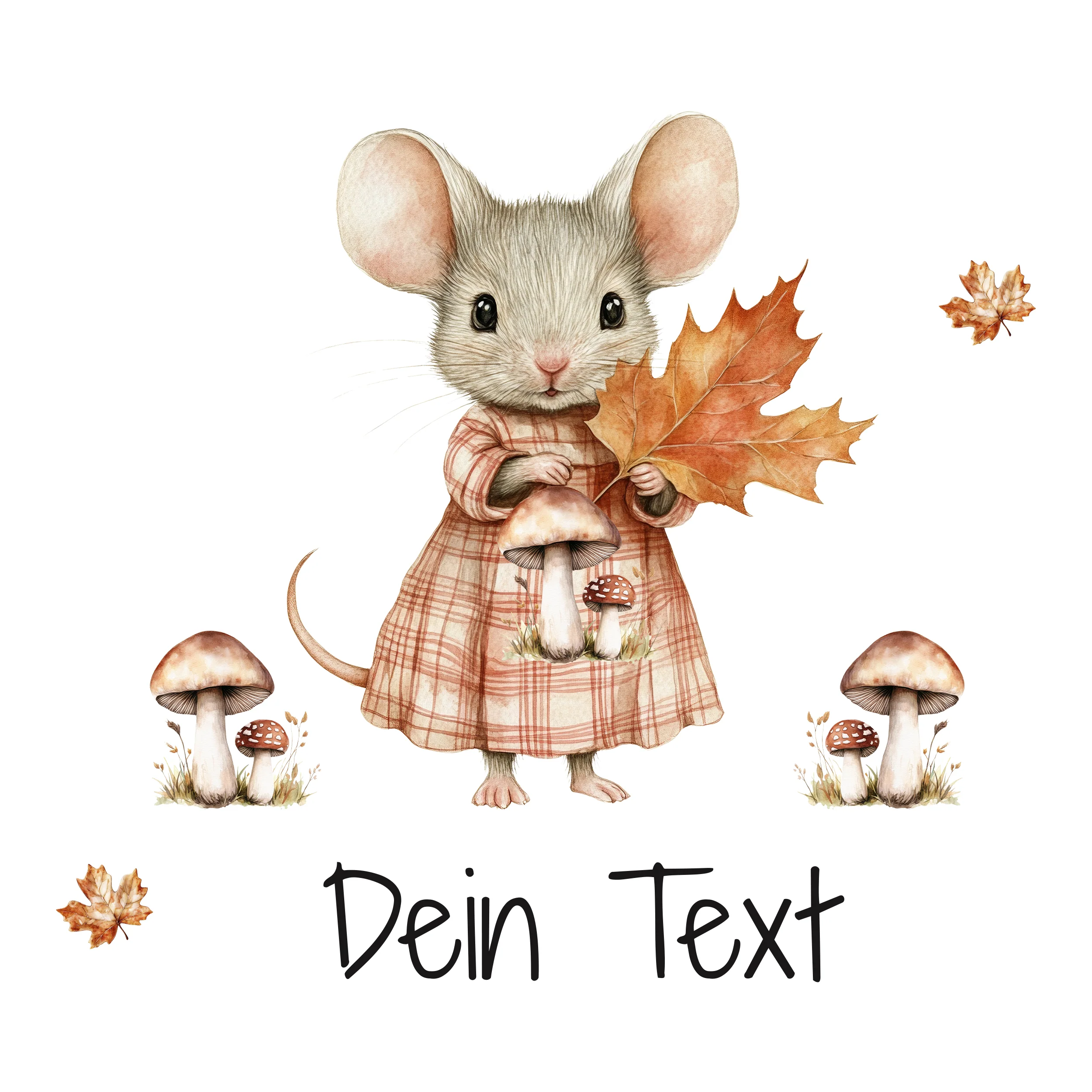 Tasche mit Maus und Herbstmotiv - Image 2