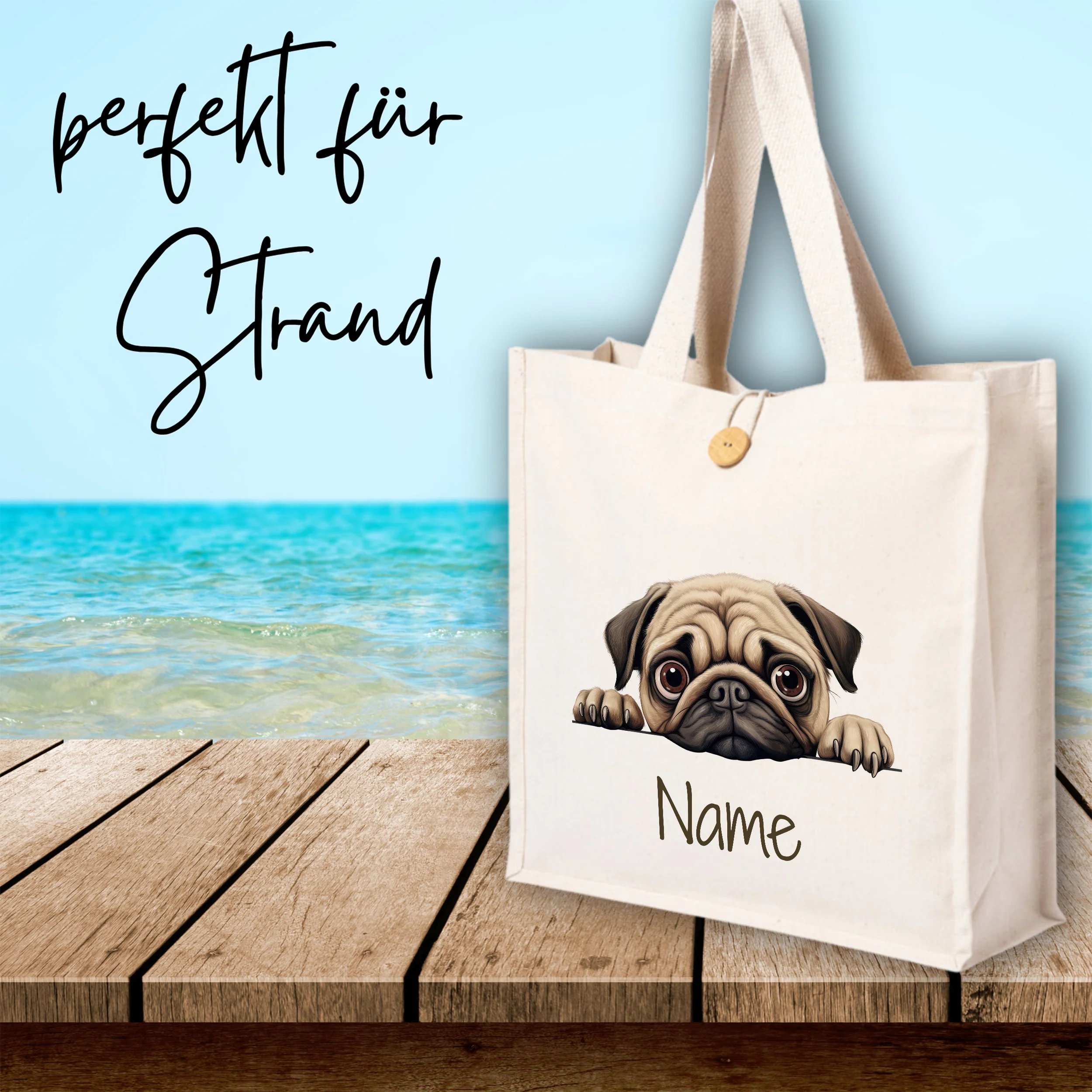 Tasche mit Mops - Image 4