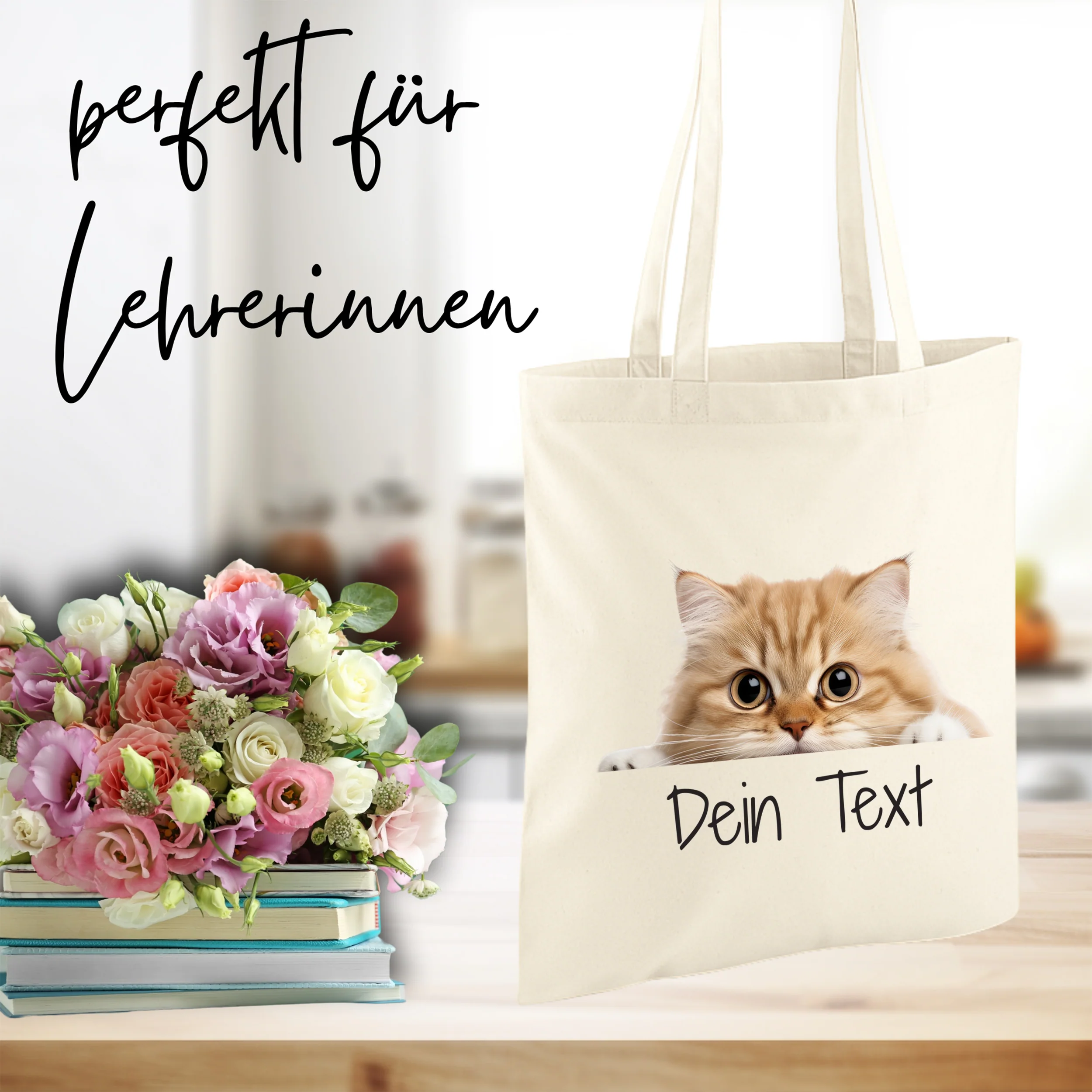 Tasche mit niedlichem Katzenmotiv - Für Tierliebhaber und kreative Seelen - Image 3