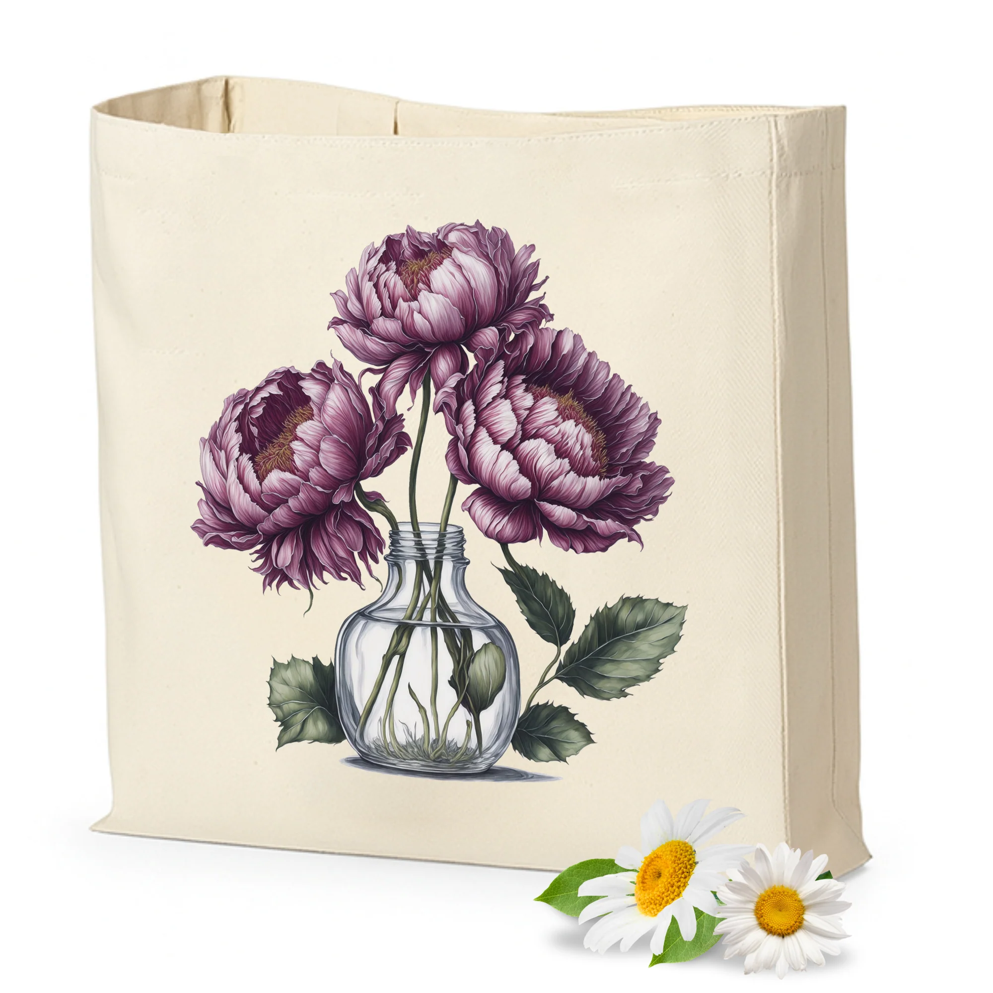 Tasche mit Pfingstrosen - Blütenpracht für jeden Tag