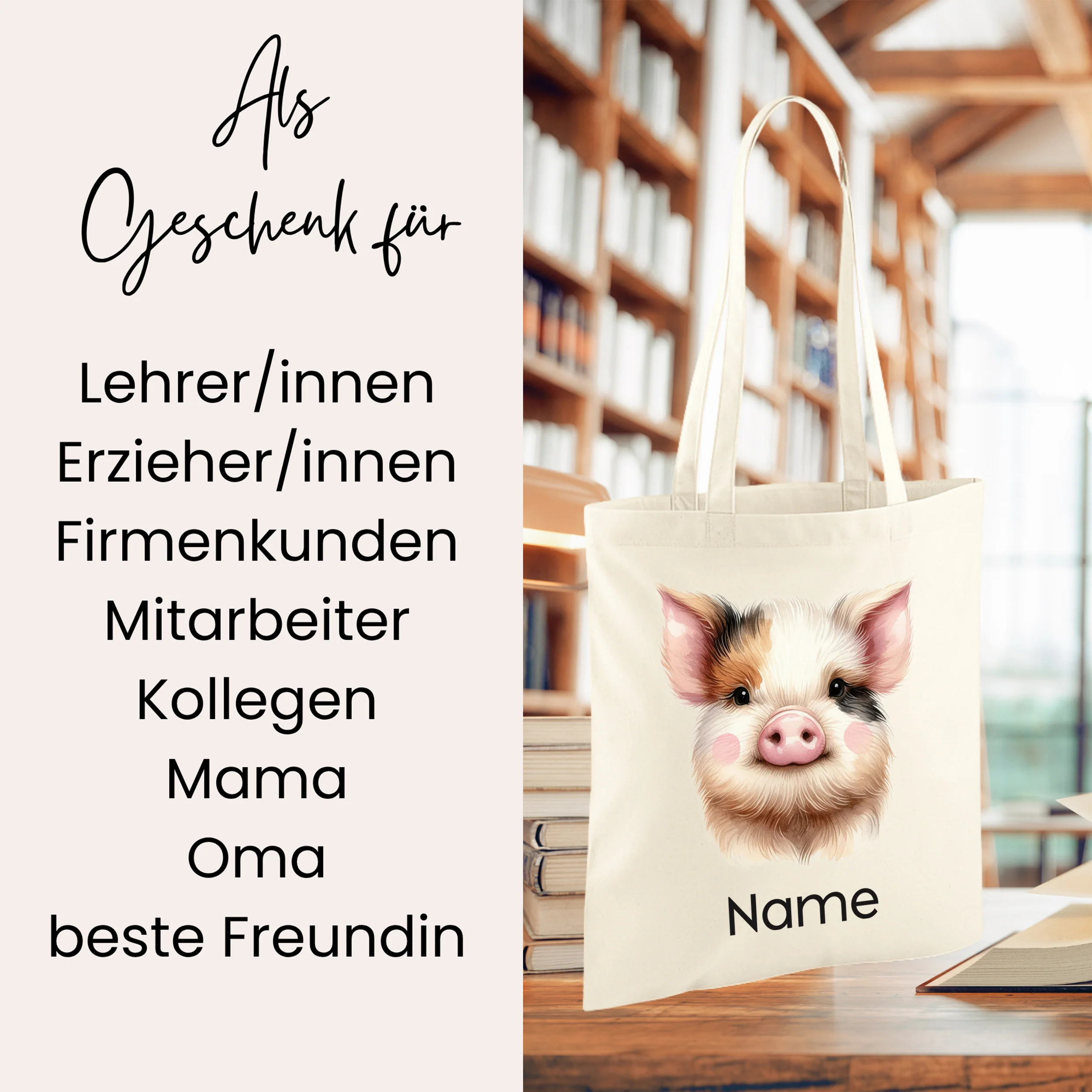 Tasche mit Schweinmotiv - Image 2