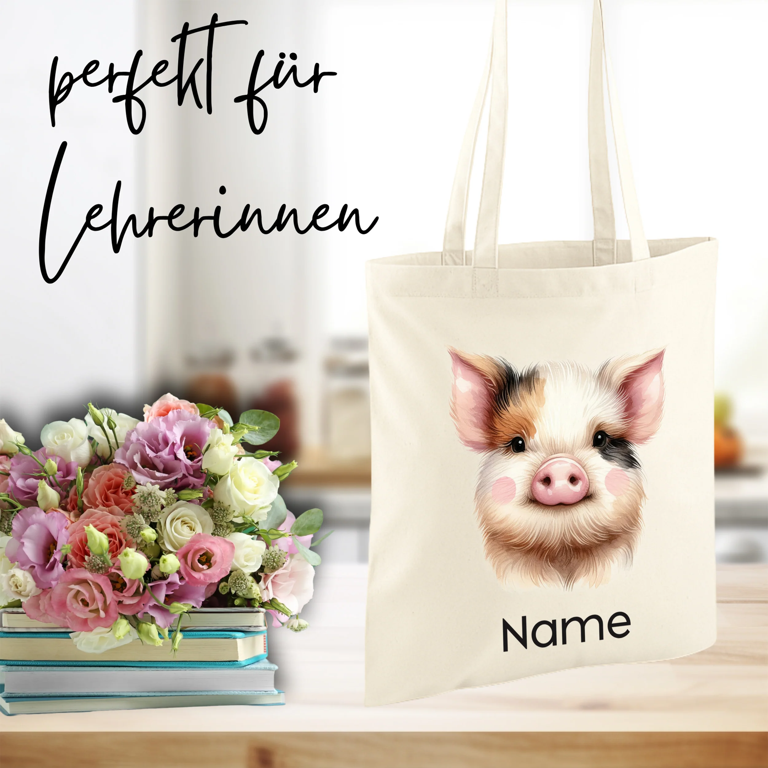 Tasche mit Schweinmotiv - Image 3
