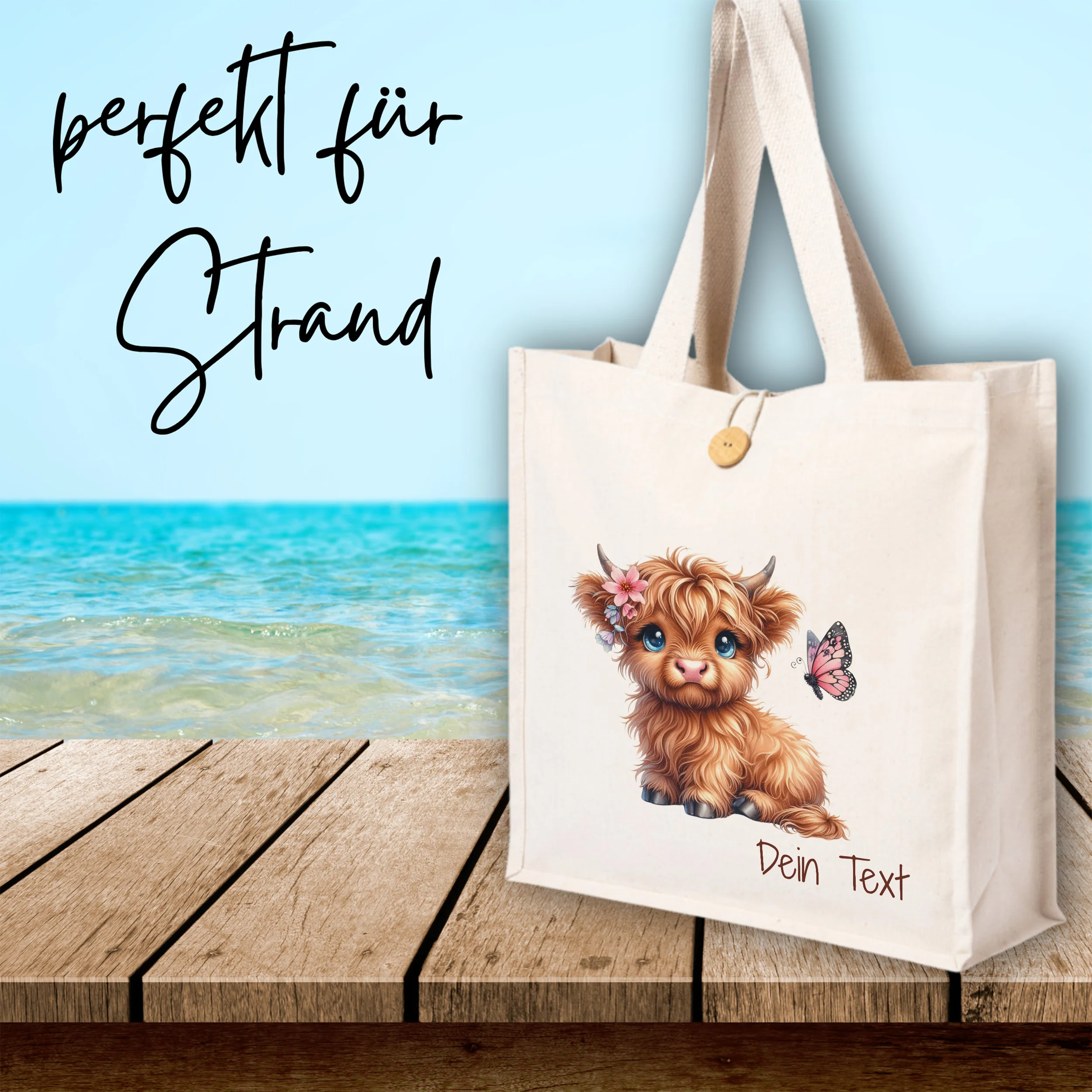 Tasche mit süßem Highland-Rind - Image 4