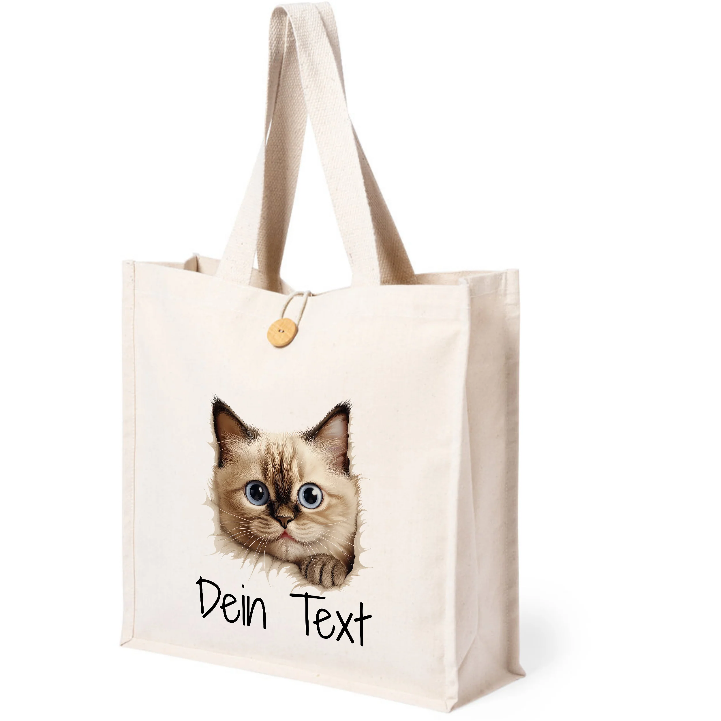 Tasche mit süßem Katzenmotiv