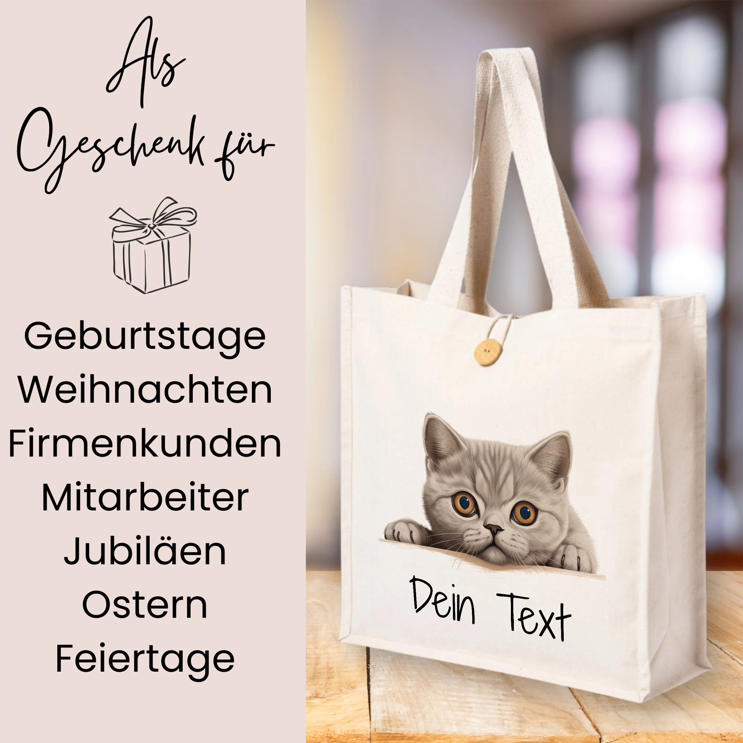 Tasche mit süßem Katzenmotiv - Image 3