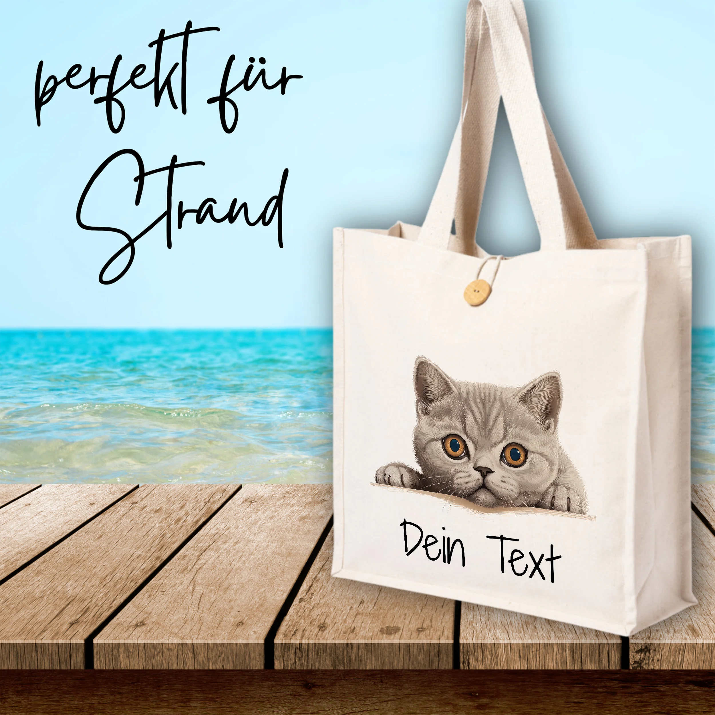 Tasche mit süßem Katzenmotiv - Image 4