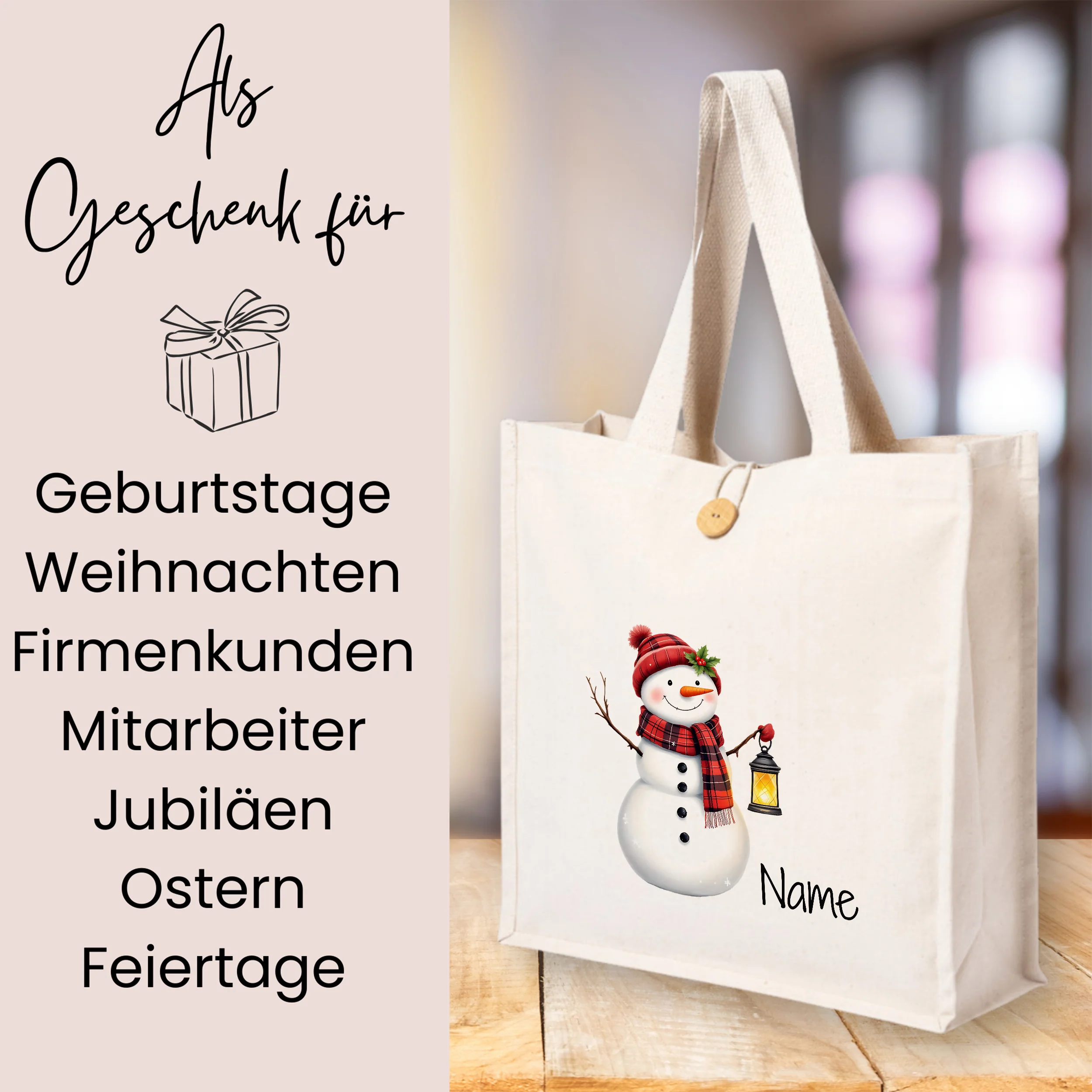 Tasche Schneemann - Frohe Wintermomente - Image 3