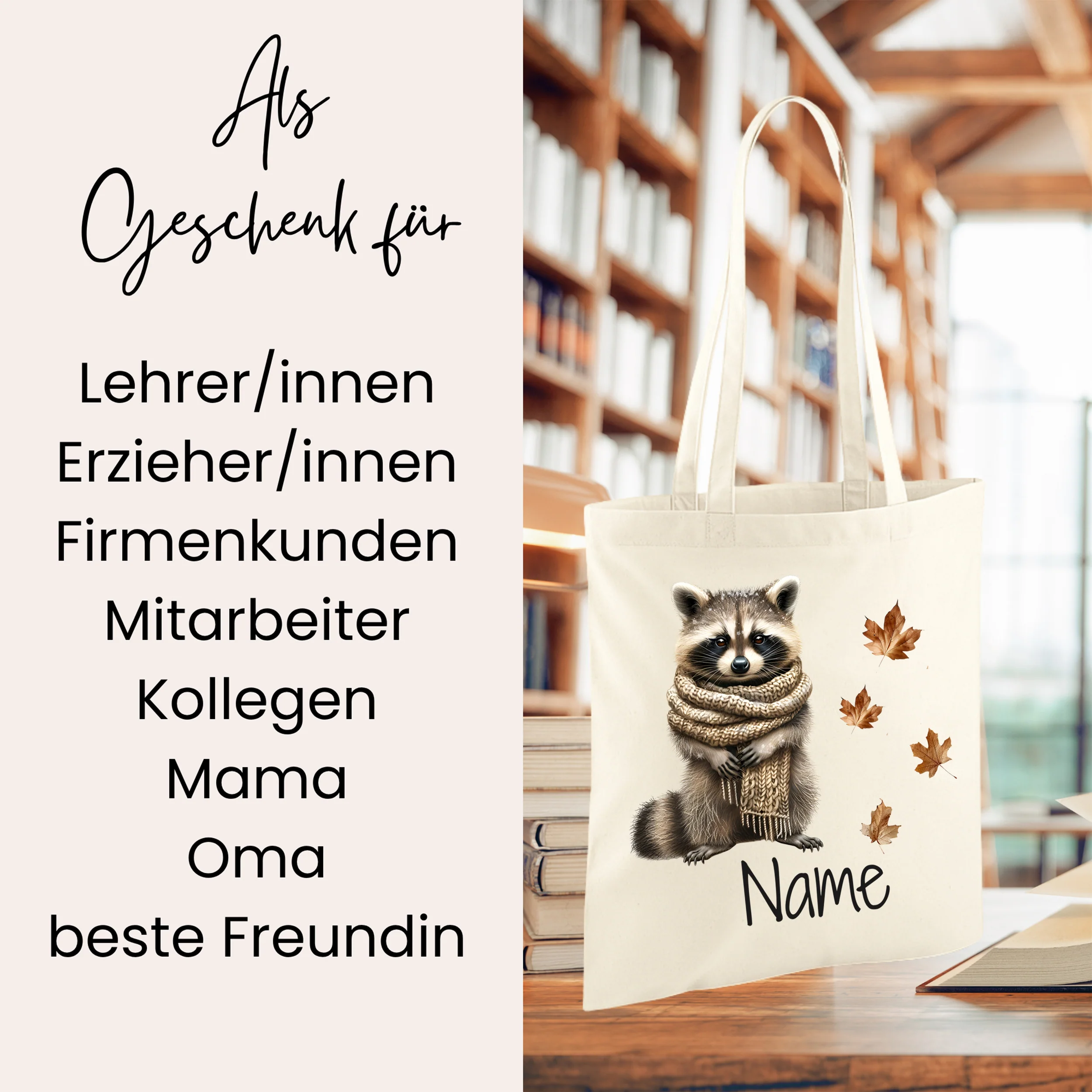 Tasche Waschbär - Dein treuer Begleiter für jeden Tag - Image 2