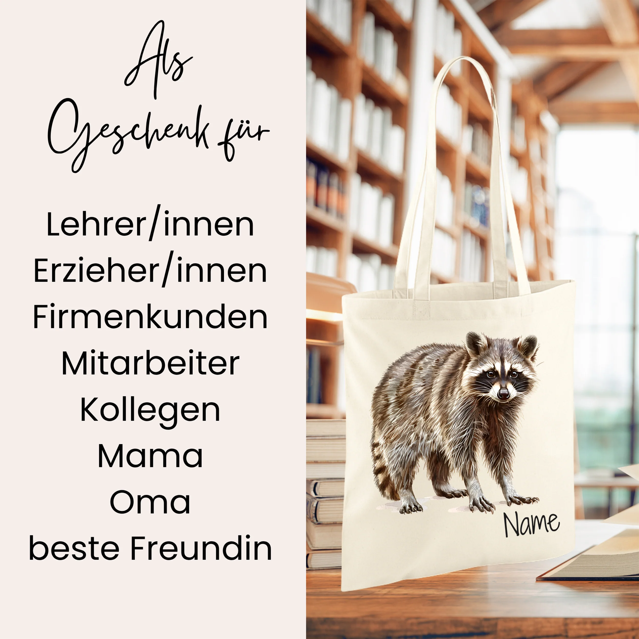 Tasche Waschbär - Deine treue Begleiterin für alle Abenteuer - Image 2