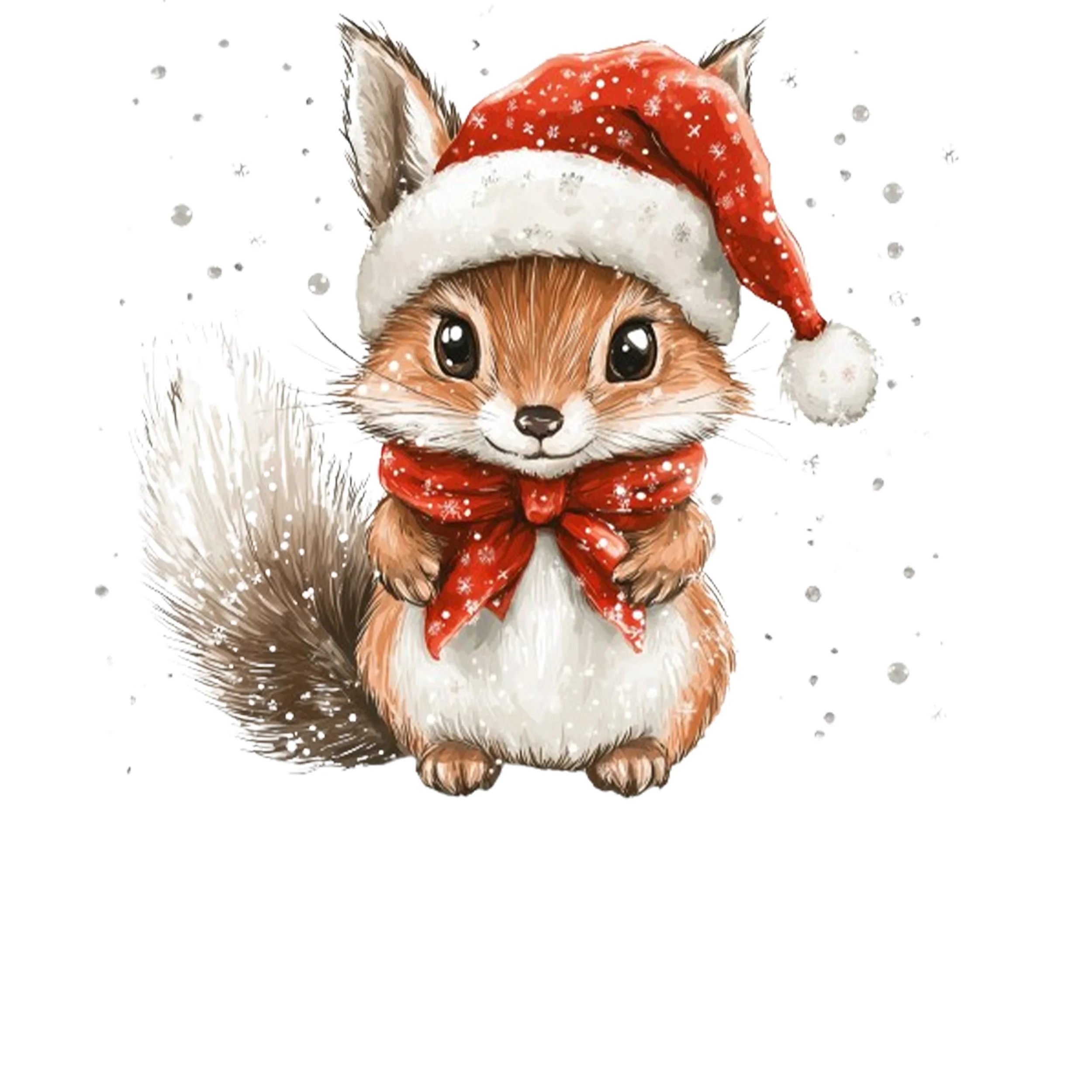 Tasche Weihnachten - Fröhlicher Eichhörnchen - Image 4