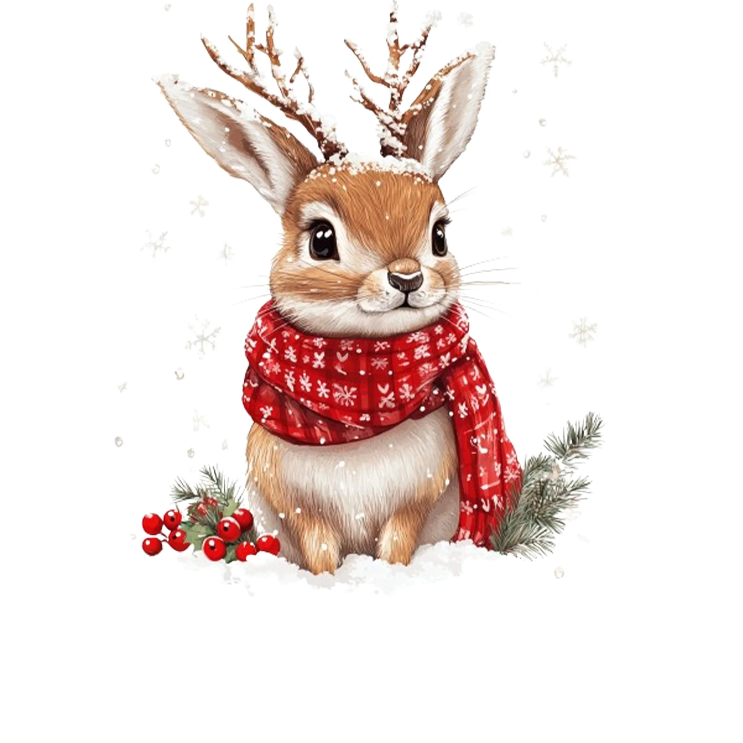 Tasche Weihnachten - Fröhlicher Hase für festliche Stimmung - Image 4