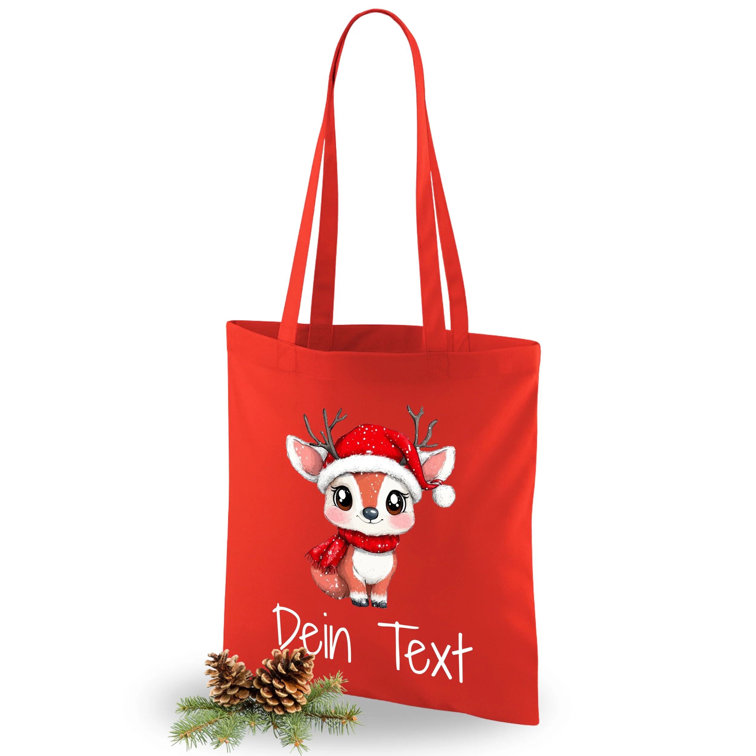 Tasche Weihnachten - Fröhliches Rentier für festliche Stimmung - Image 5