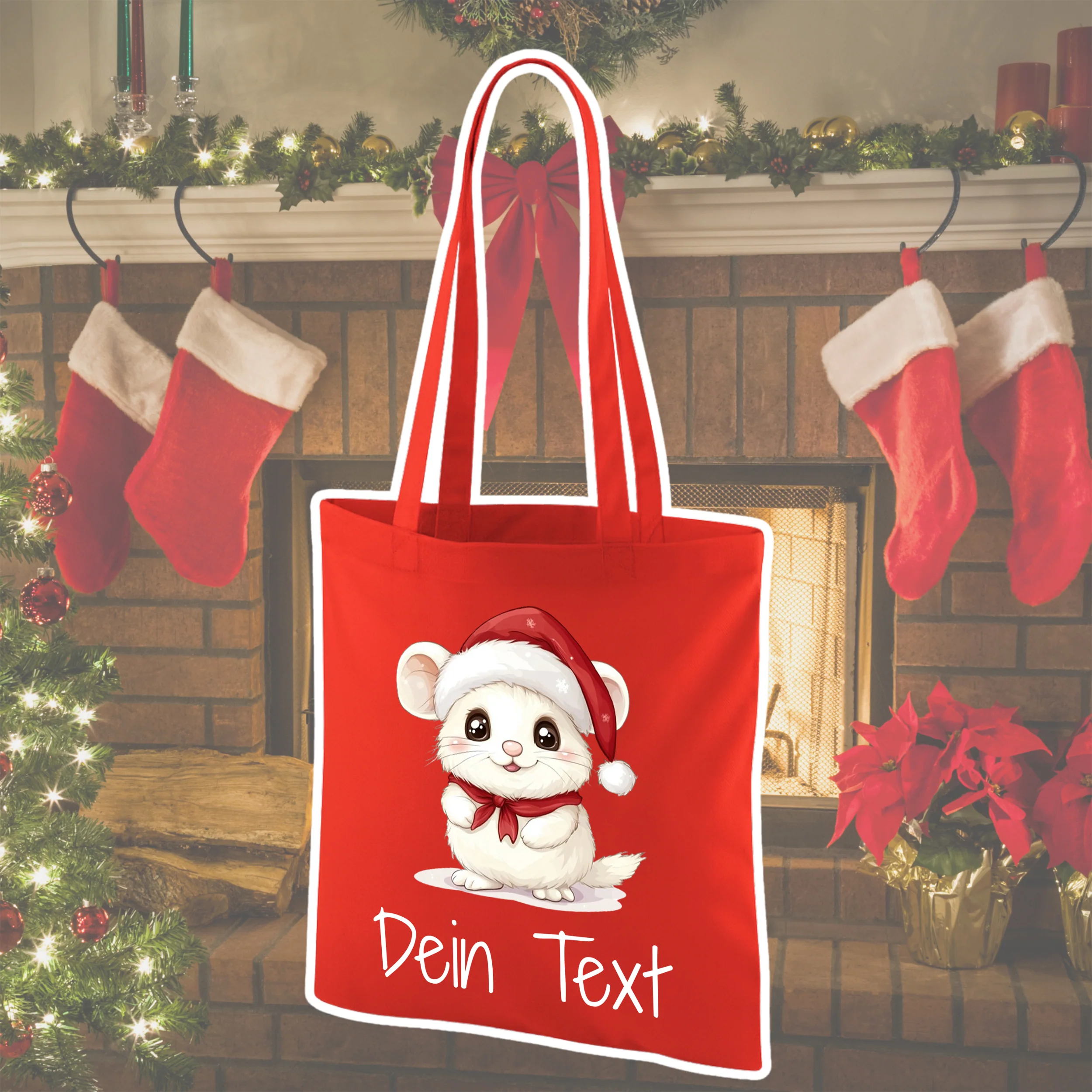 Tasche Weihnachten - Niedlicher Weihnachtsfreund für gute Laune - Image 3
