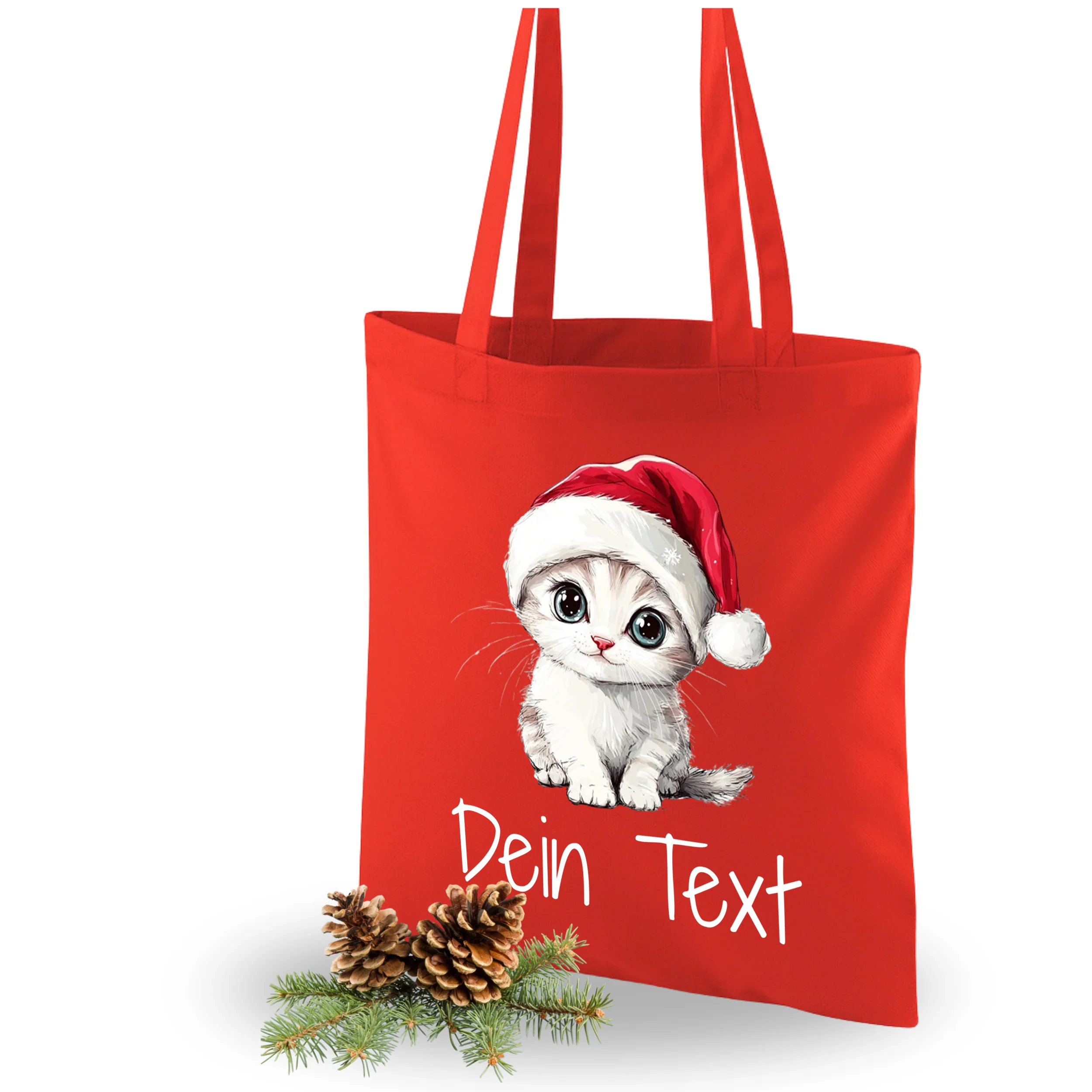 Tasche Weihnachten - Süße Kätzchenliebe für die Feiertage
