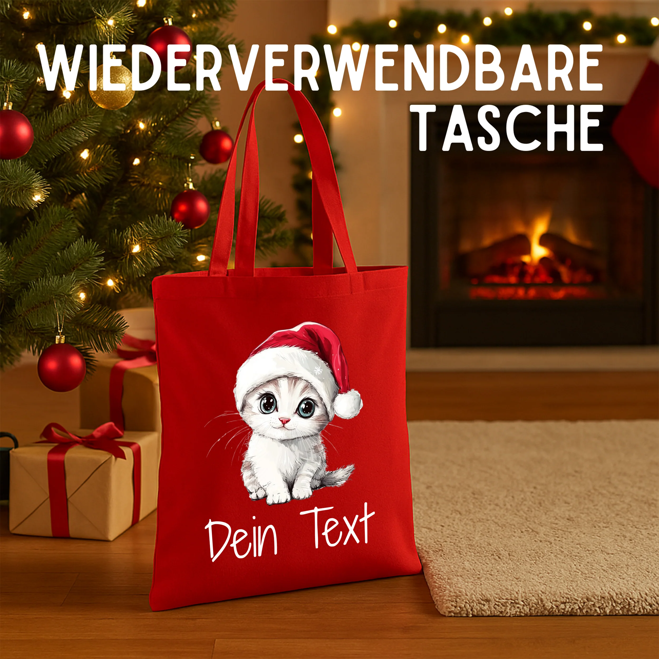 Tasche Weihnachten - Süße Kätzchenliebe für die Feiertage - Image 2