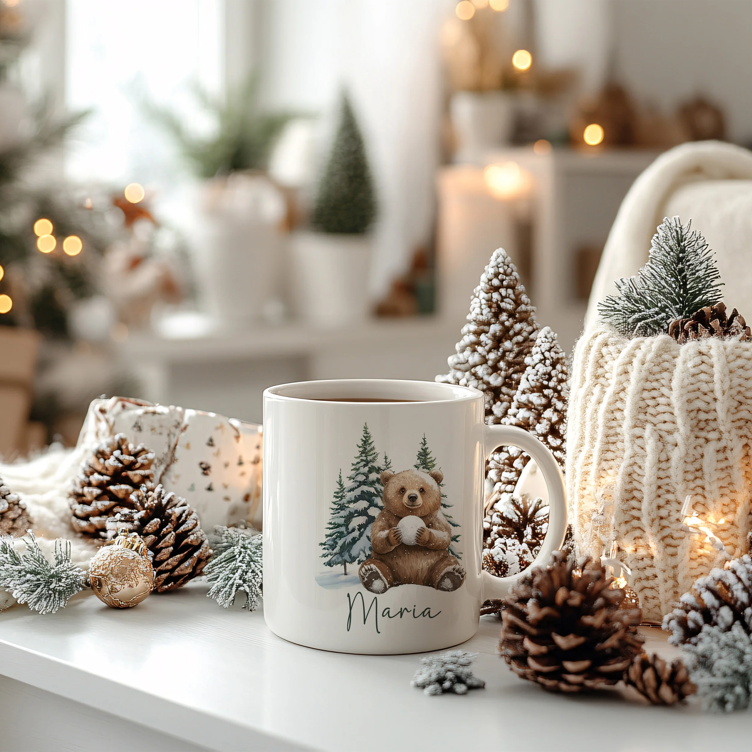 Tasse Bär in Winterlandschaft - Image 4