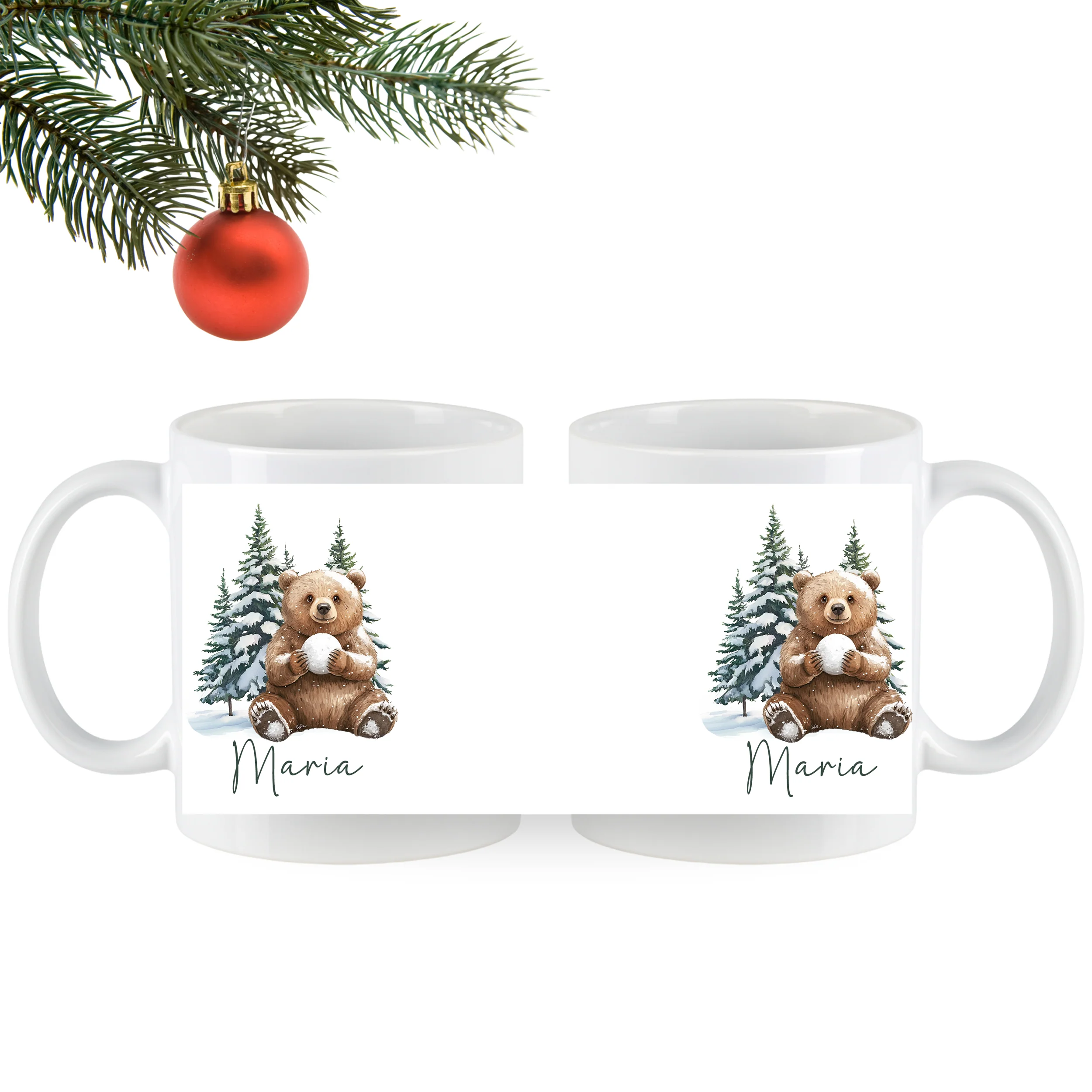 Tasse Bär in Winterlandschaft - Image 5