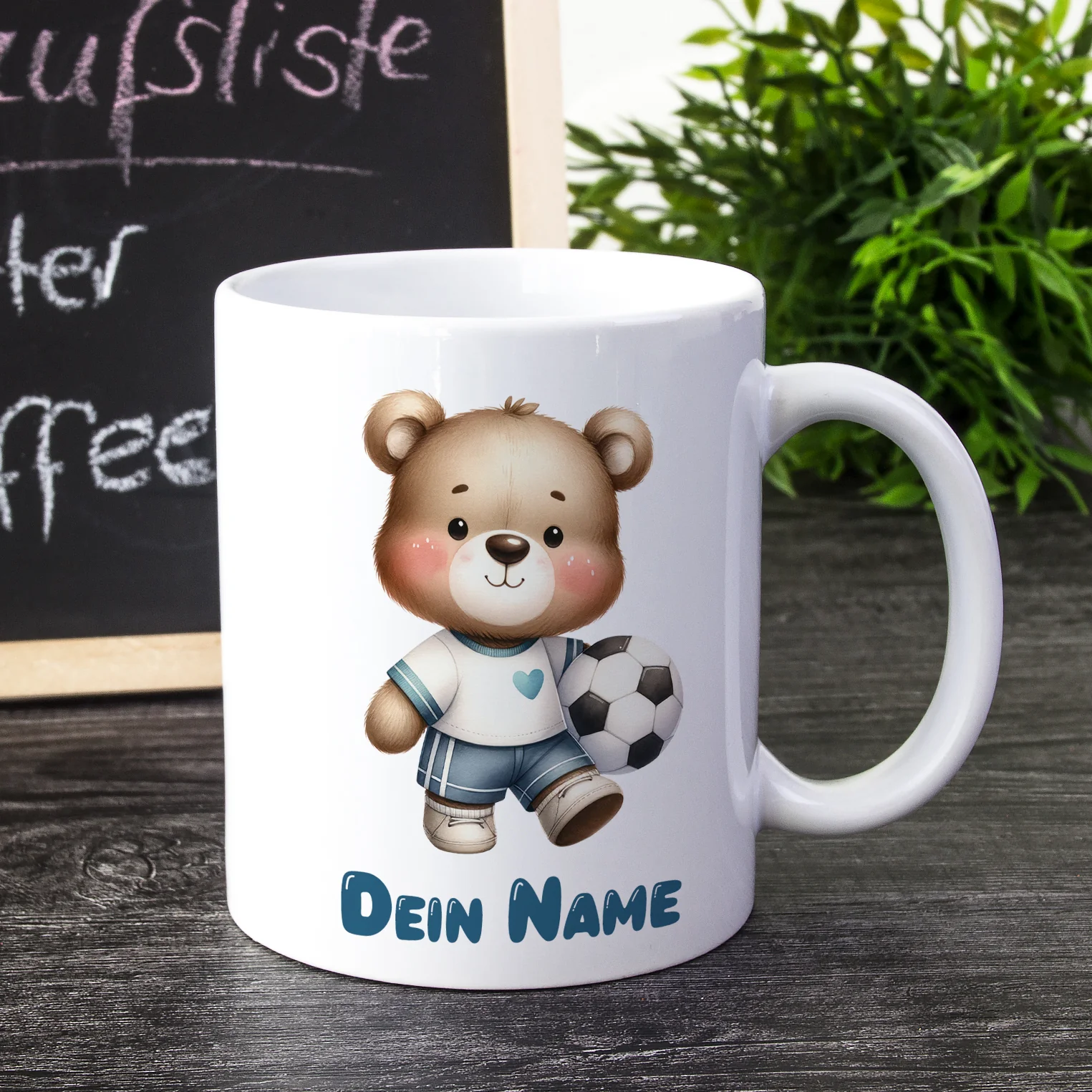 Tasse Bär mit Fußball - Image 2