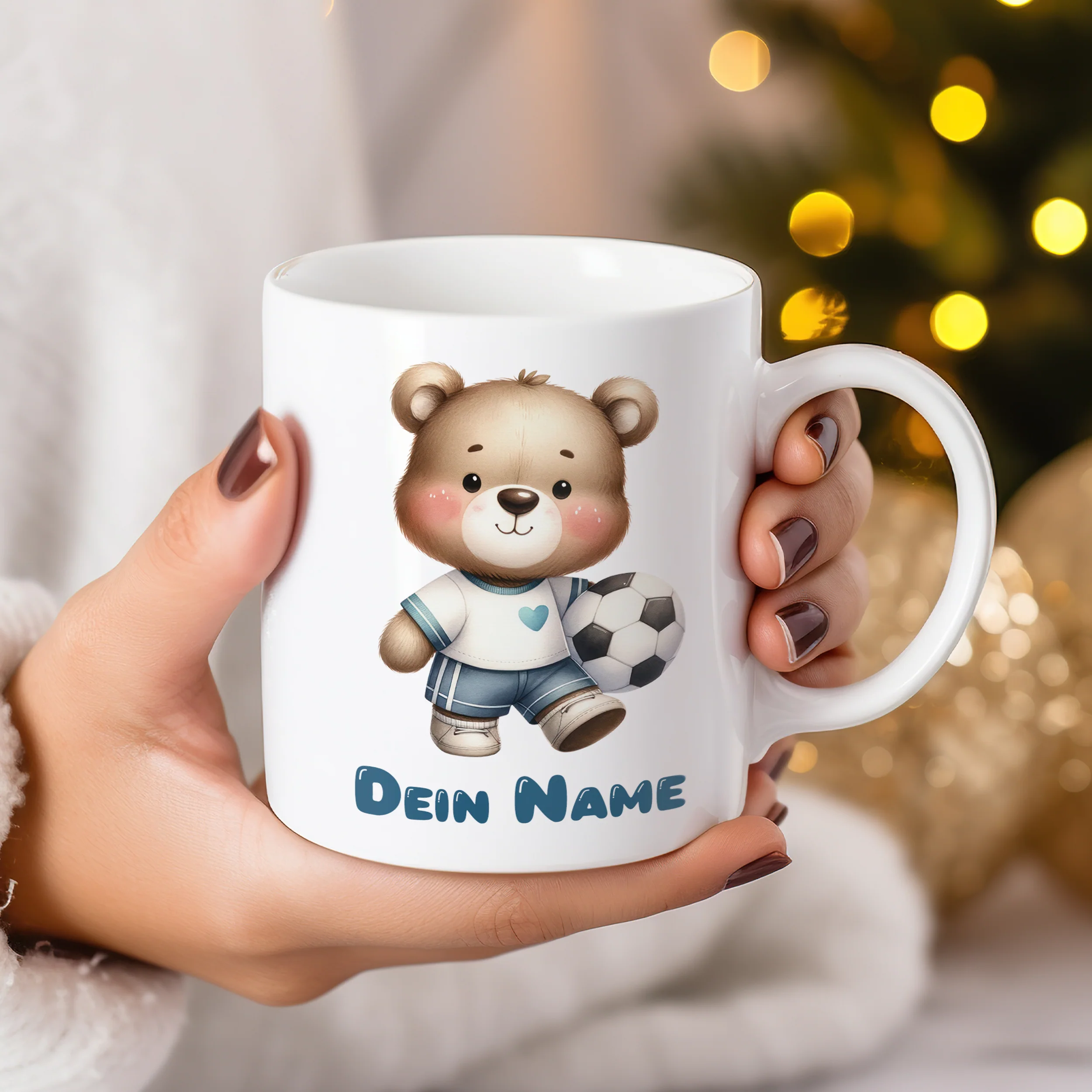 Tasse Bär mit Fußball - Image 3