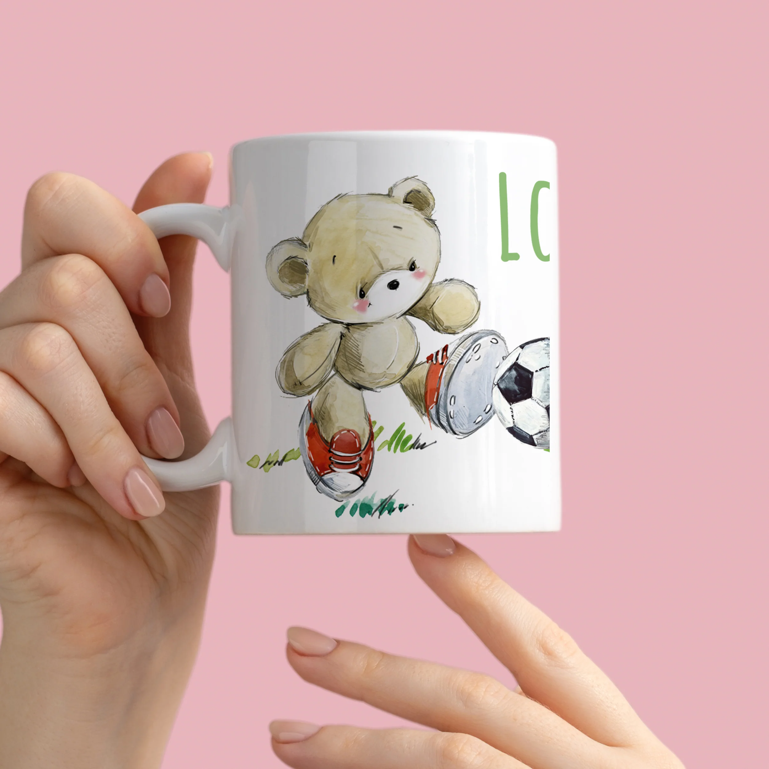 Tasse Bär mit Fußball - Image 3