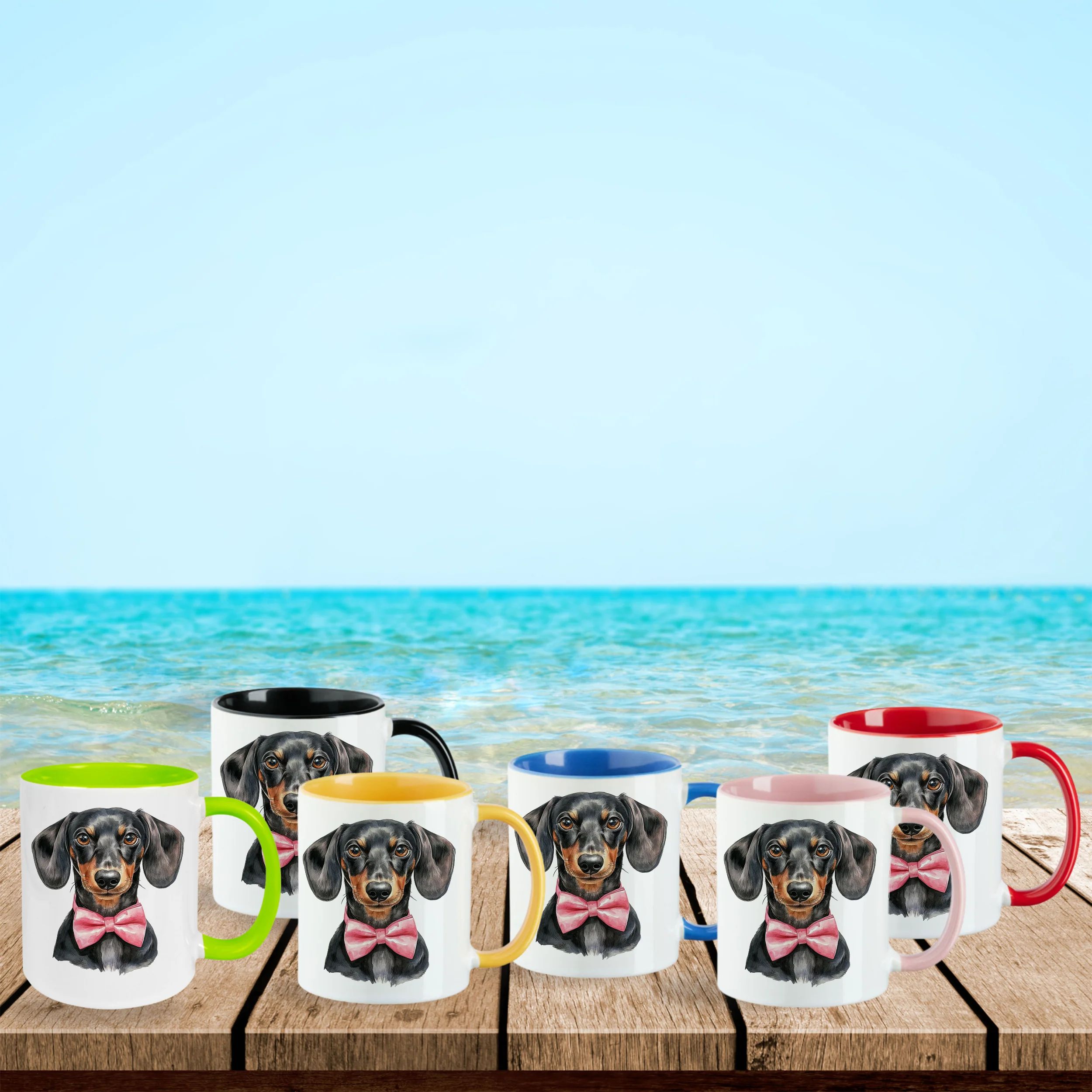 Tasse Dackel mit Fliege - Image 2