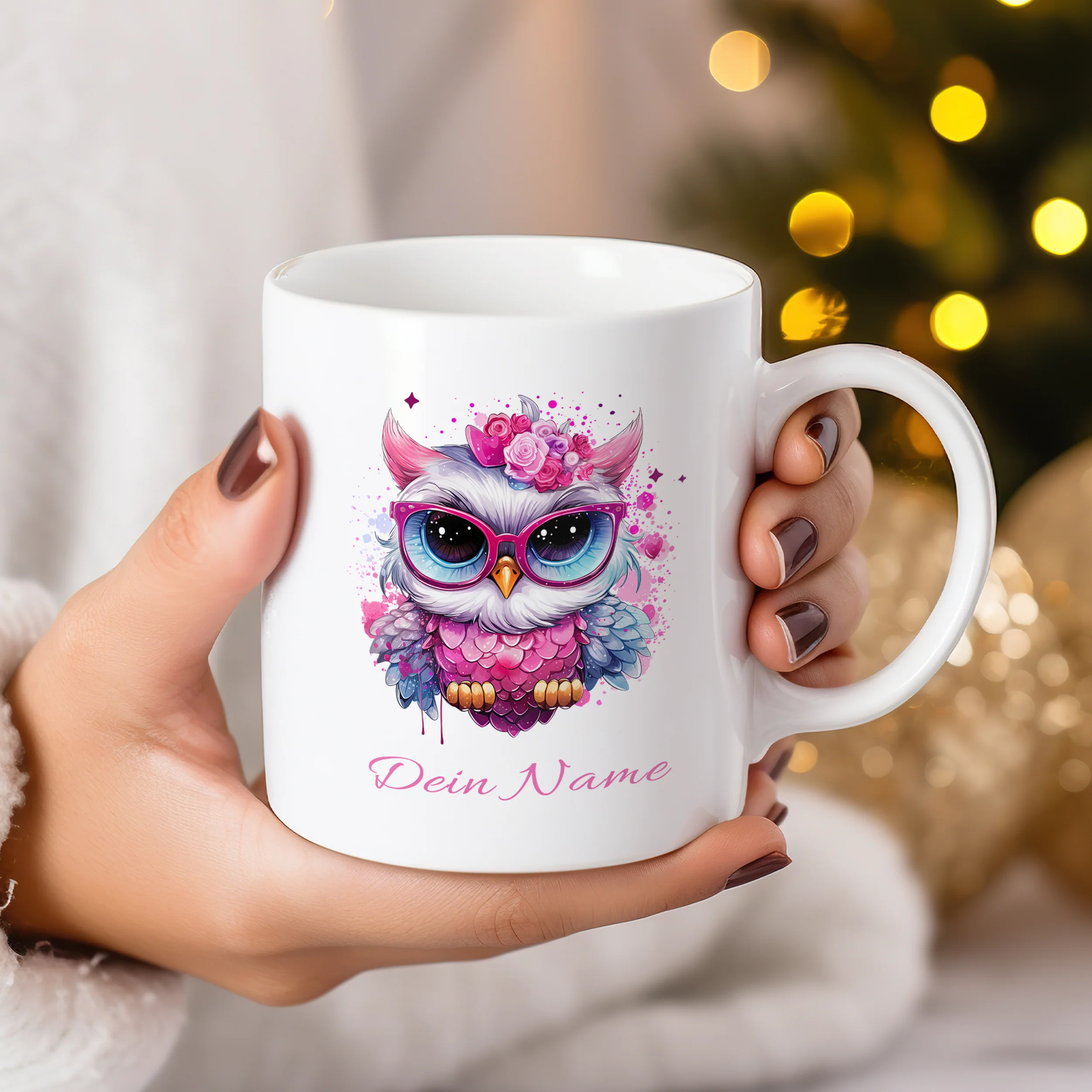 Tasse Eule mit Brille - Image 3