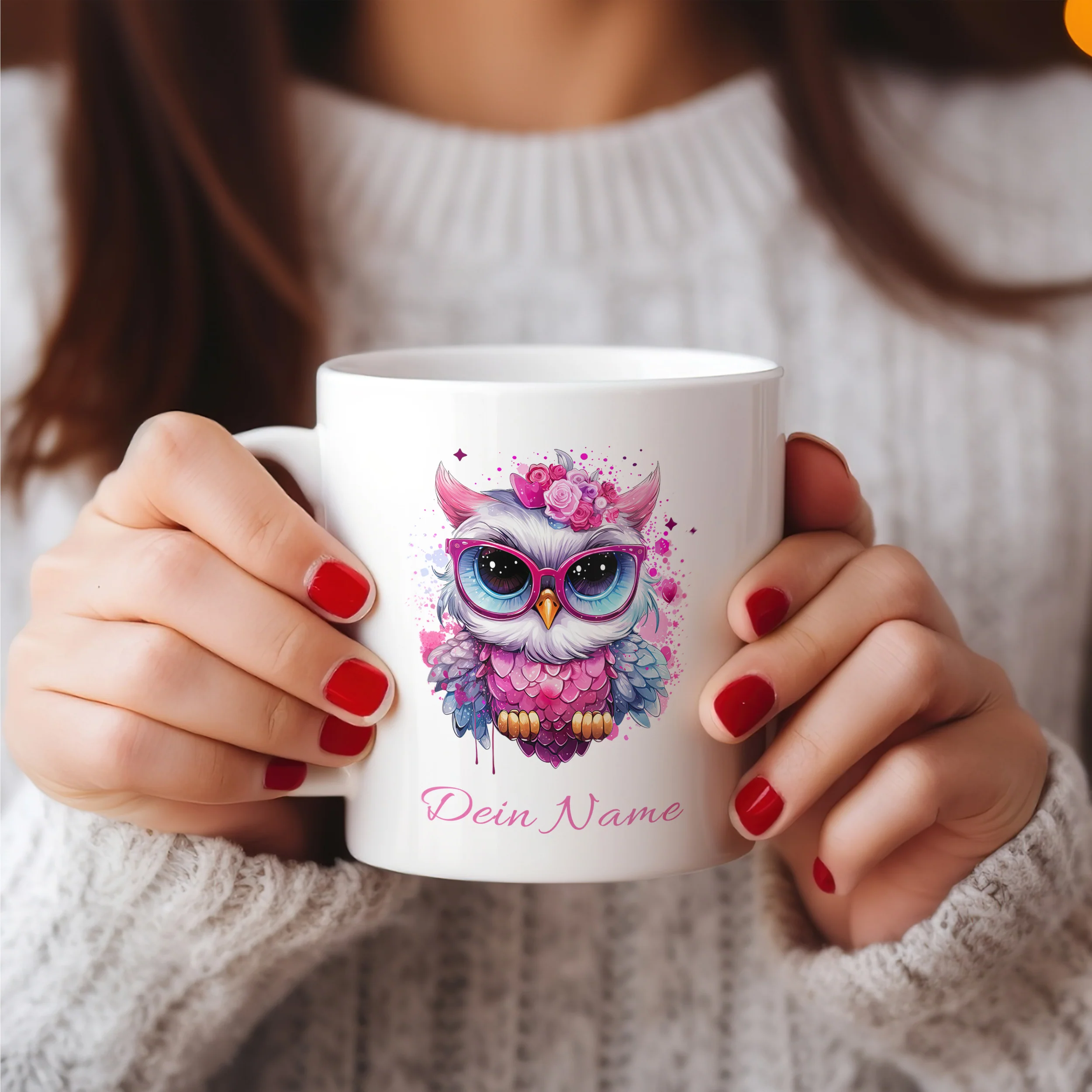 Tasse Eule mit Brille - Image 4