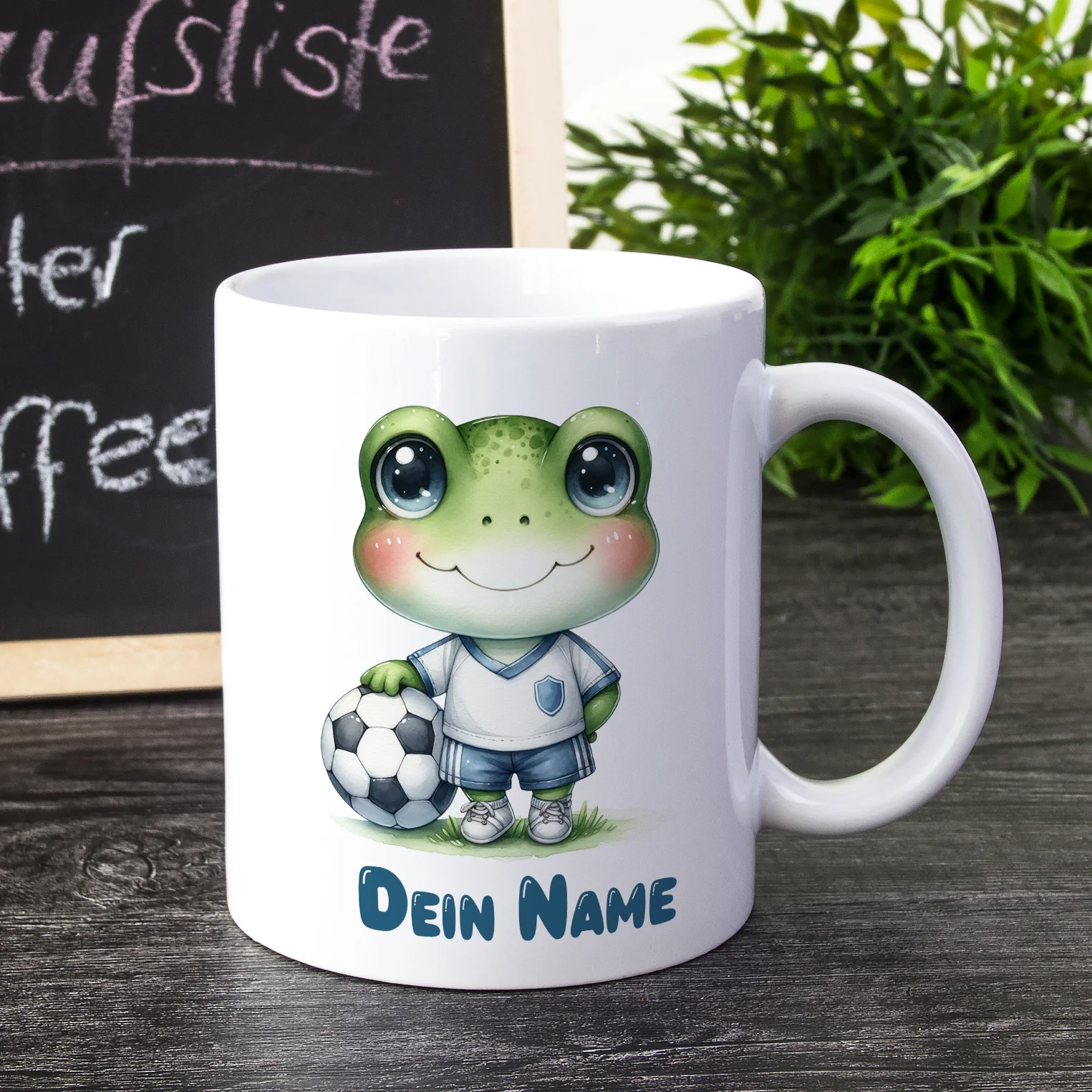Tasse Frosch mit Fußball - Image 2
