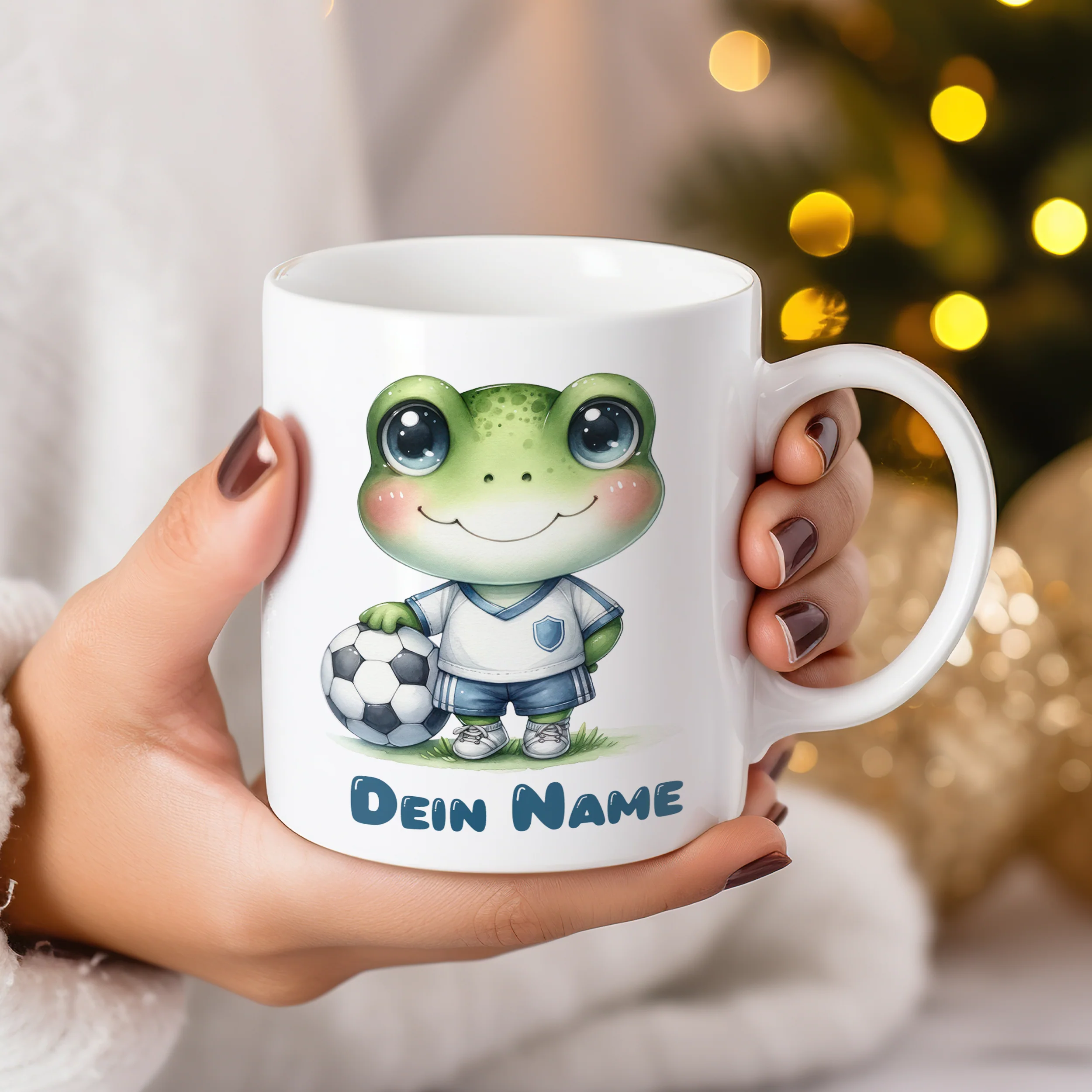 Tasse Frosch mit Fußball - Image 3