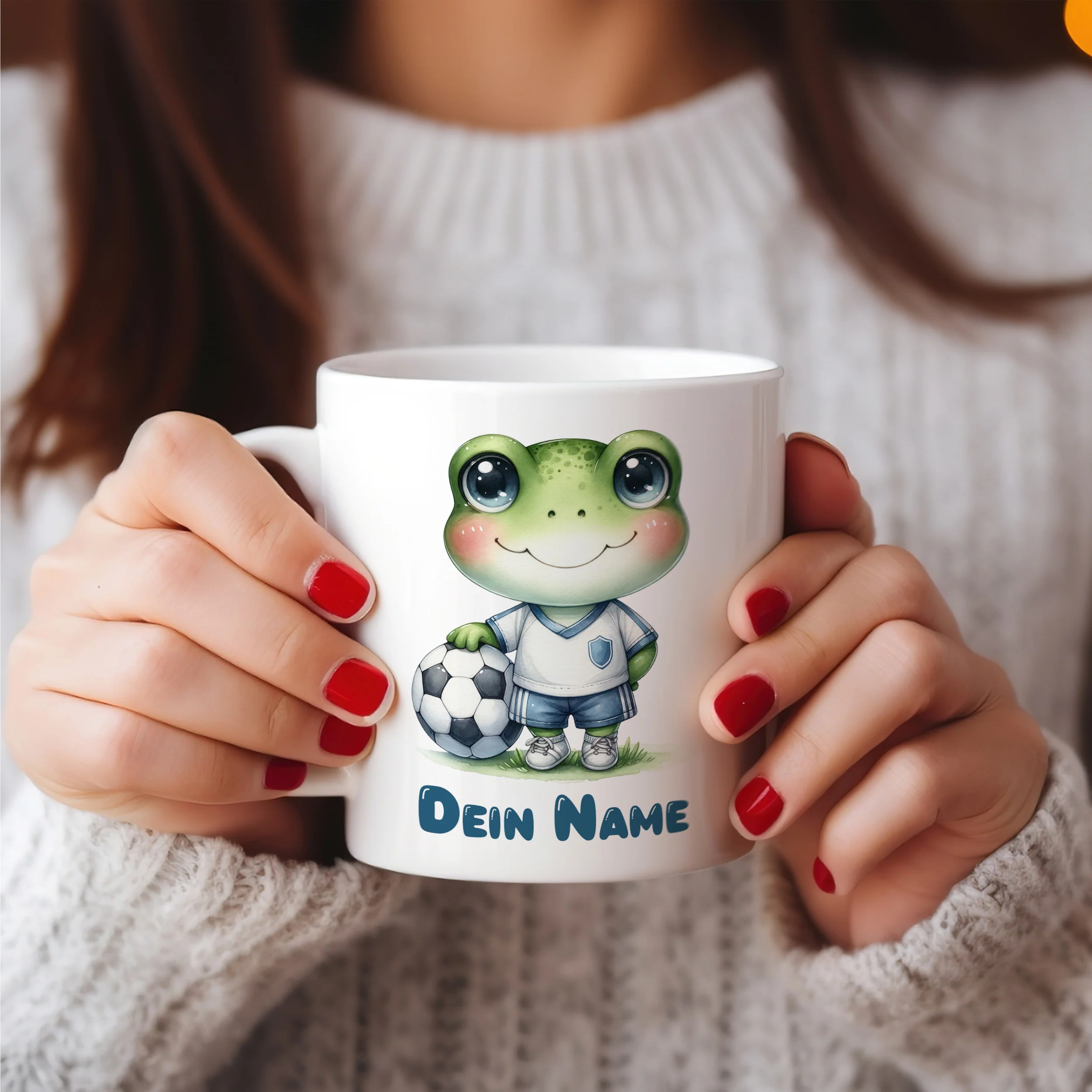 Tasse Frosch mit Fußball - Image 4