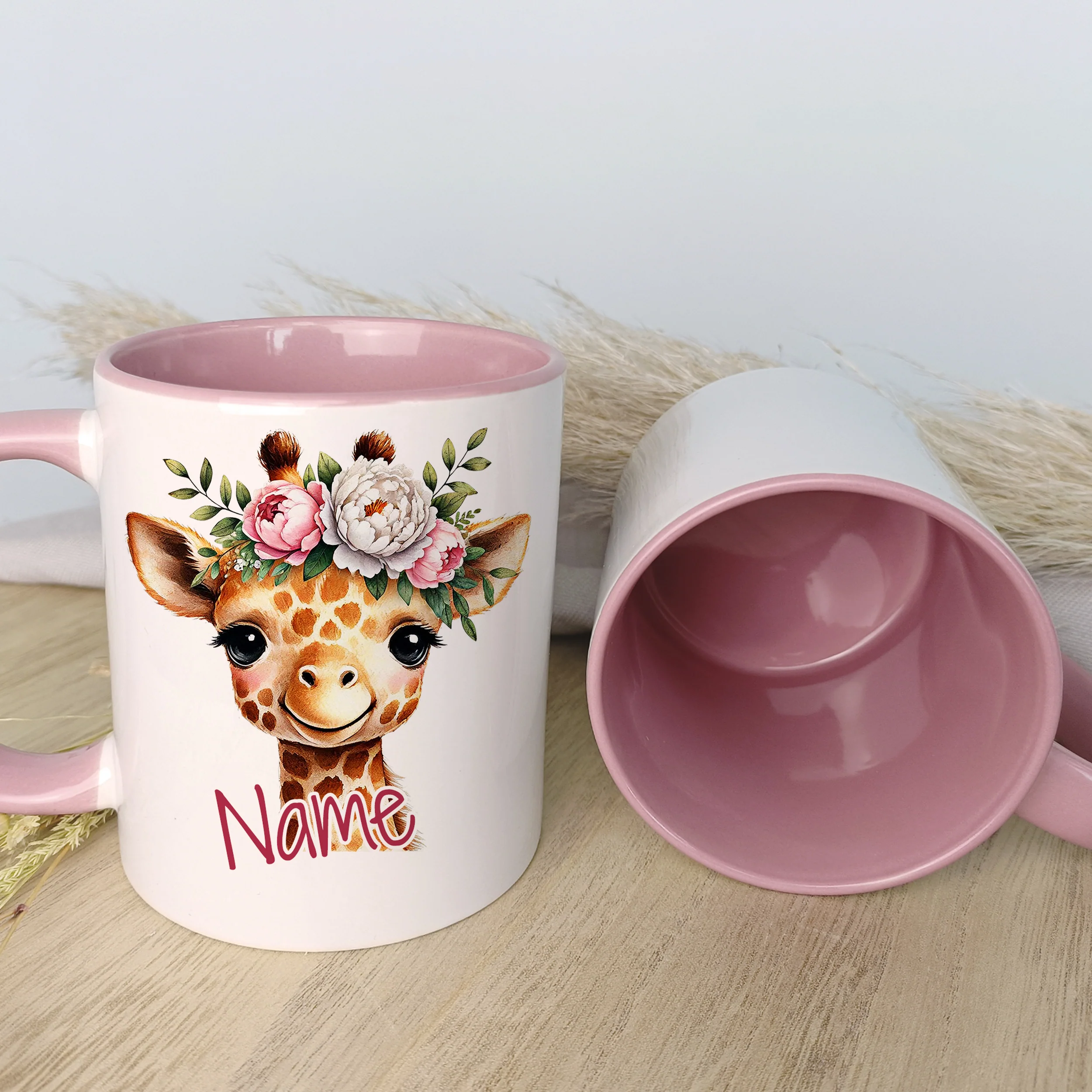 Tasse Giraffe mit Blumen - Ein Lächeln für jeden Tag - Image 3