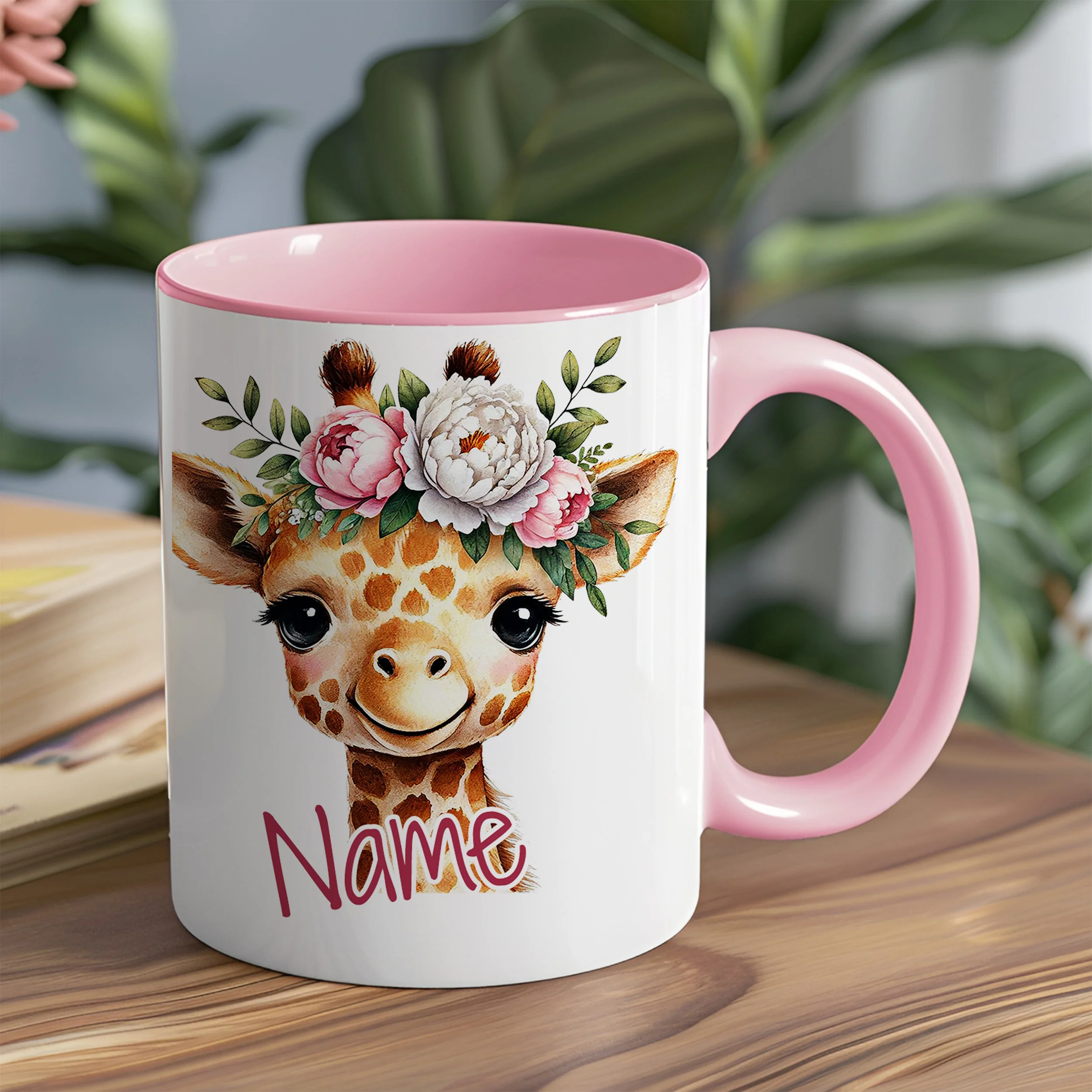 Tasse Giraffe mit Blumen - Ein Lächeln für jeden Tag - Image 5